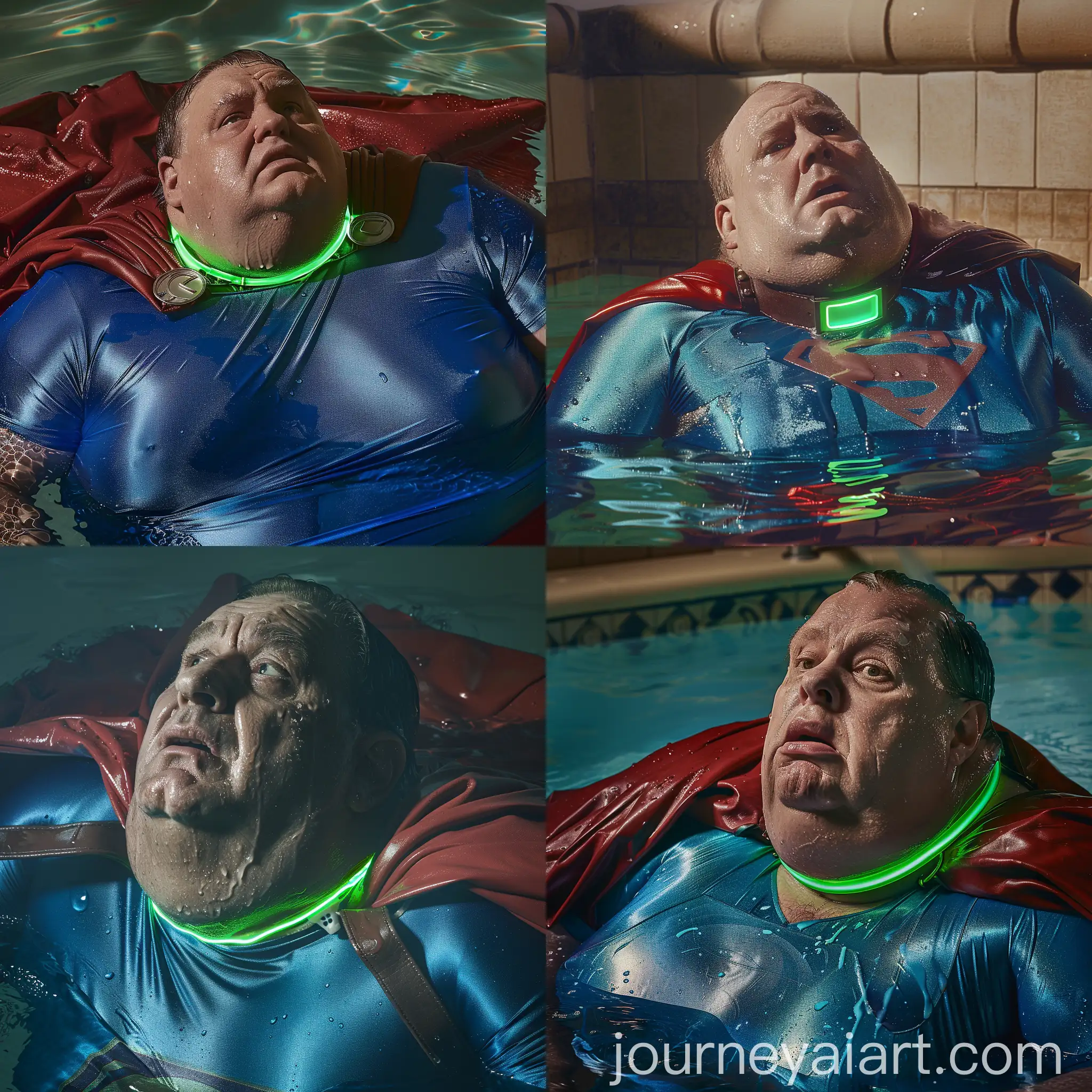 Anxious-Fat-Man-Gasping-for-Air-in-1978-Superman-Costume
