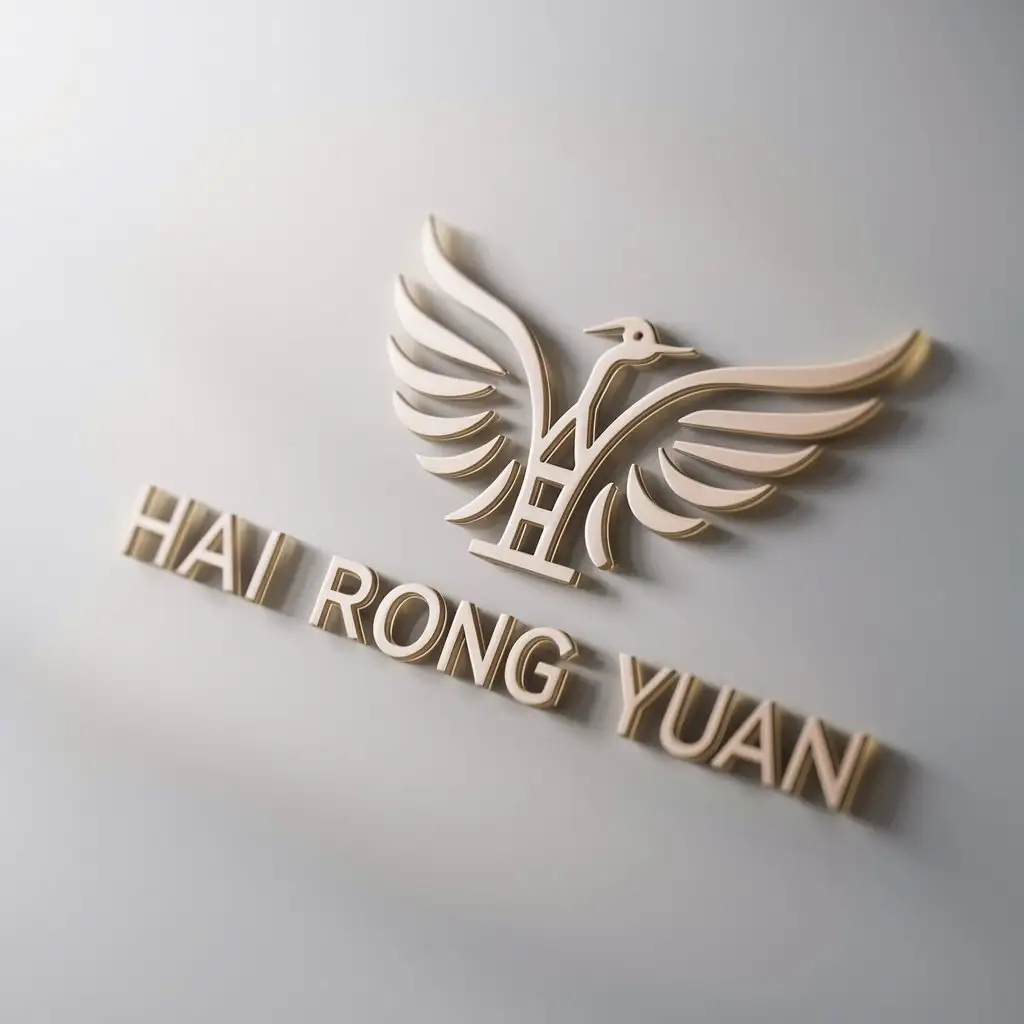 a logo design,with the text "Hai Rong Yuan", main symbol:Hai Rong Yuan,Moderate,clear background