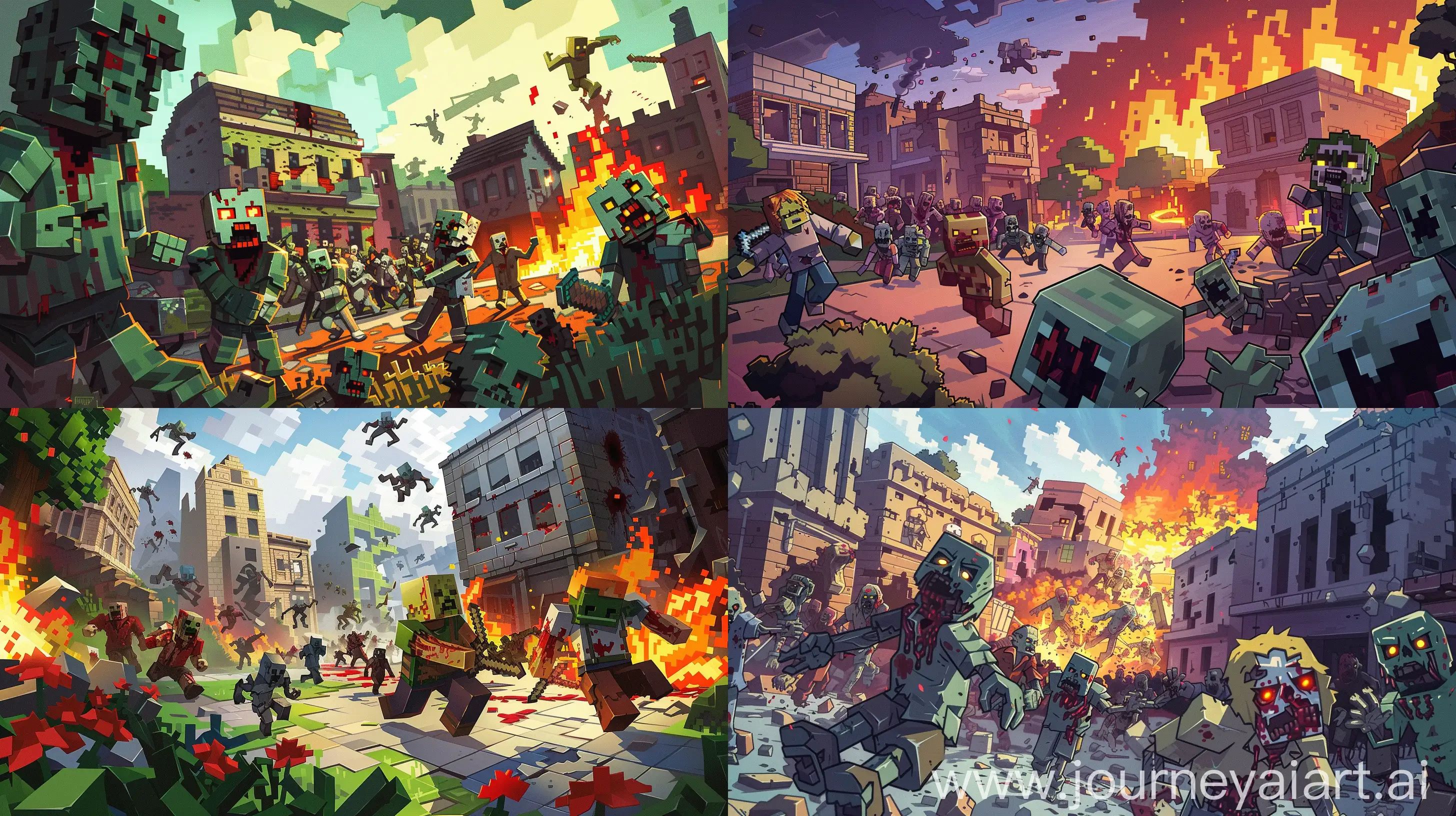 Intense-Zombie-Apocalypse-in-Minecraft-World-with-Diverse-Mods
