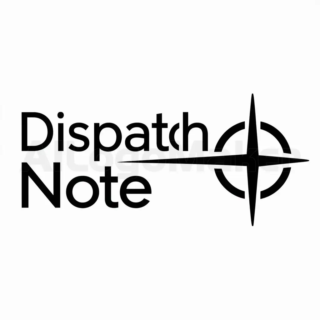 a logo design,with the text "Dispatch Note", main symbol:Dispatch Note,Moderate,clear background