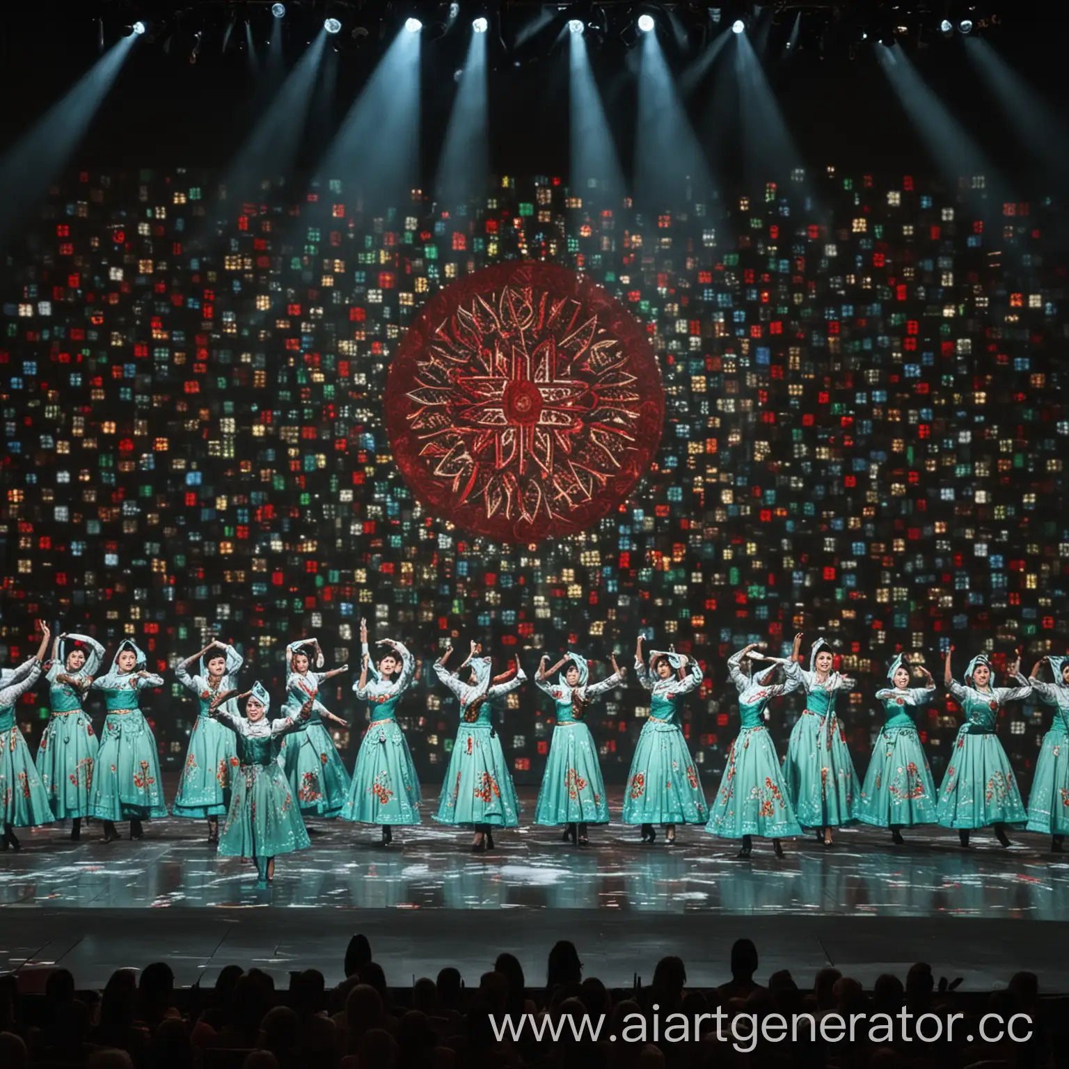 Energetic-Performance-Guitarists-Dancers-and-Singer-on-Stage-with-Tatar-Projections