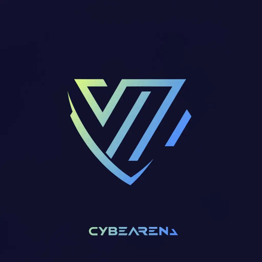a logo design,with the text "CyberArena", main symbol:CA,Minimalistic,clear background