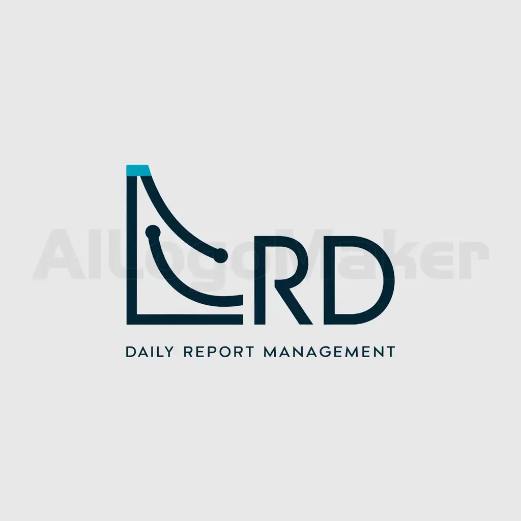 a logo design,with the text "RD company's daily report management platform, the logo should contain the word 'RD'", main symbol:chart,form,Minimalistic,be used in Technology industry,clear background