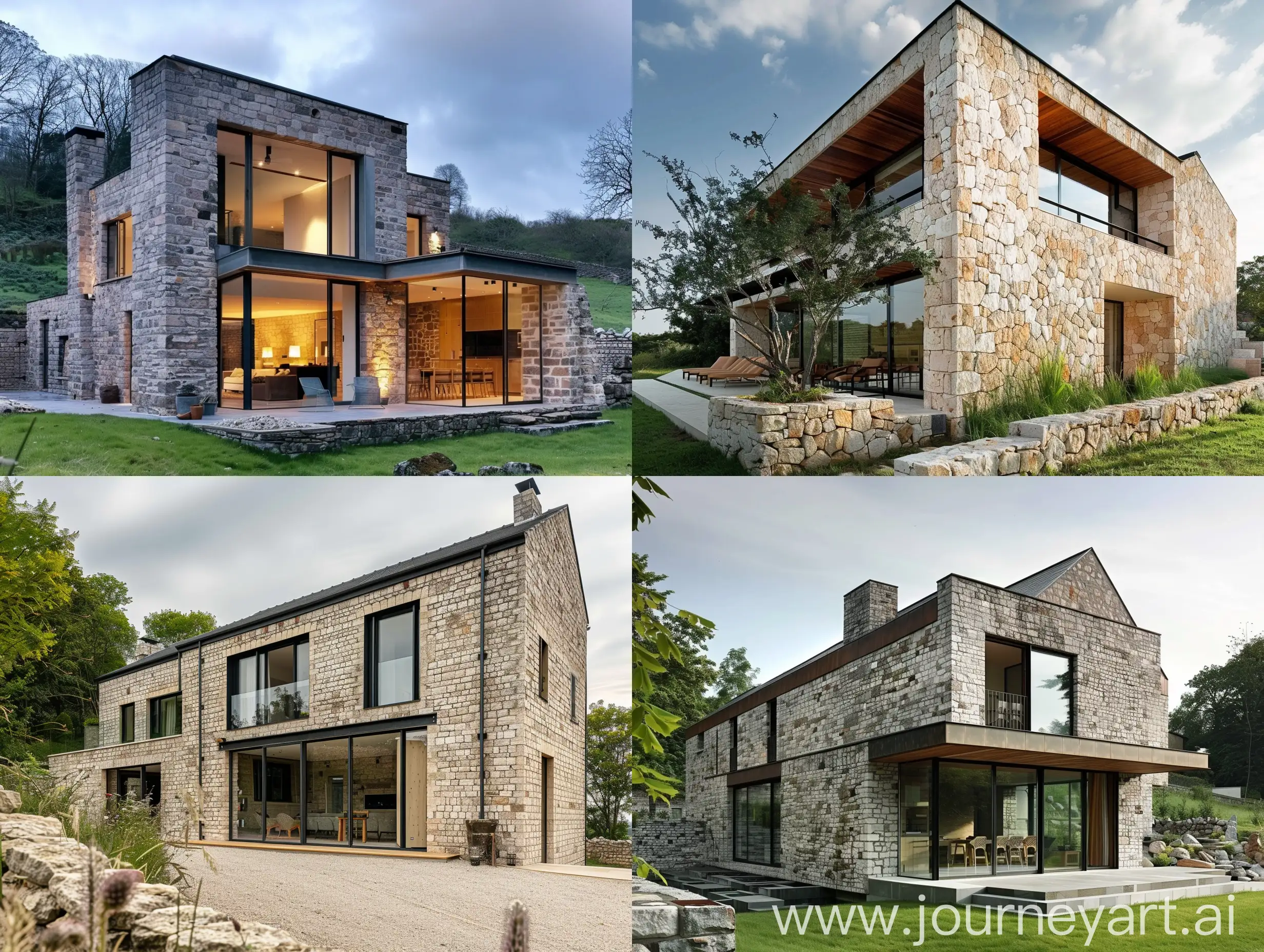 Modern-Country-House-with-Stone-Block-Exterior
