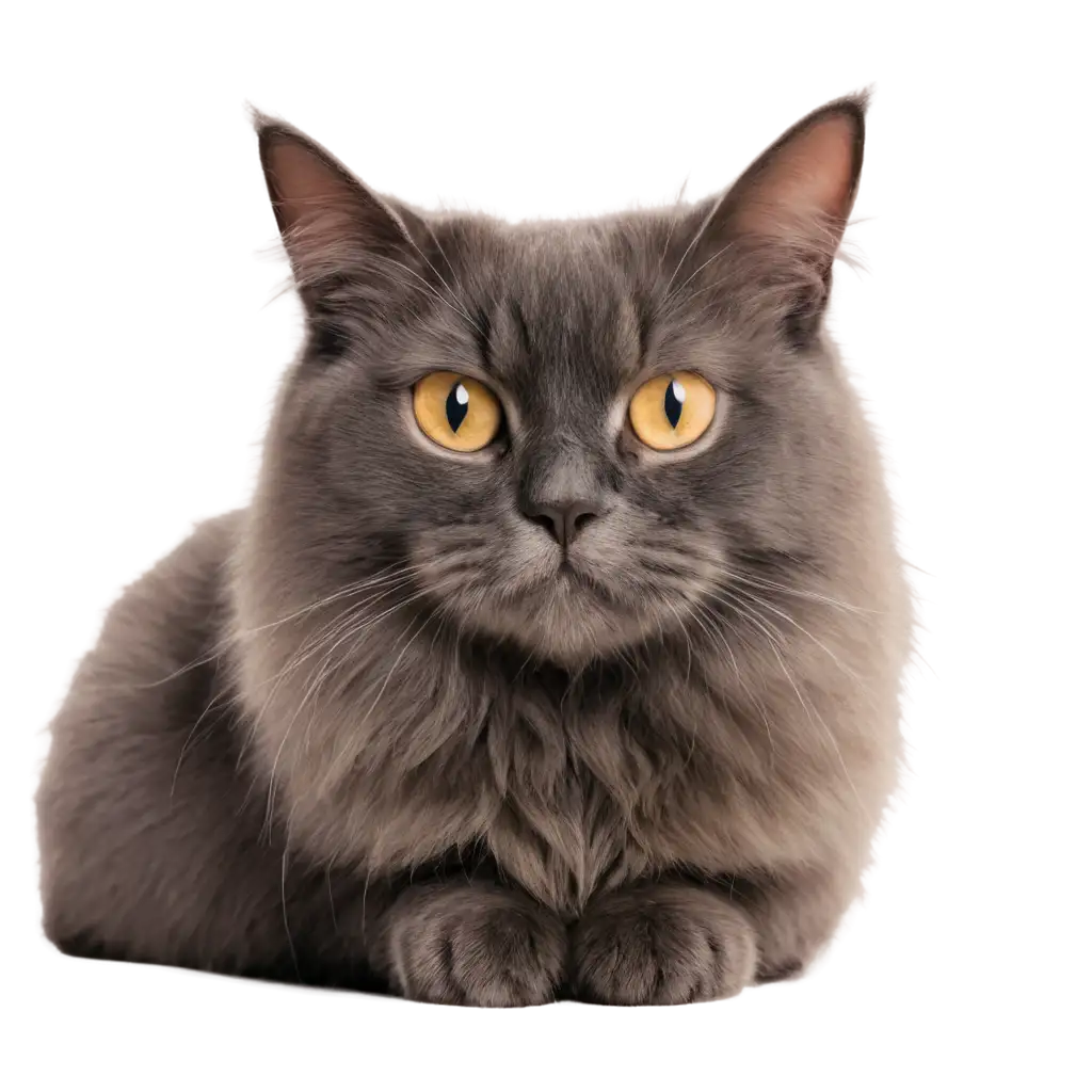 Exquisite-PNG-Rendering-of-a-Beautiful-Cat-Captivating-Digital-Artistry