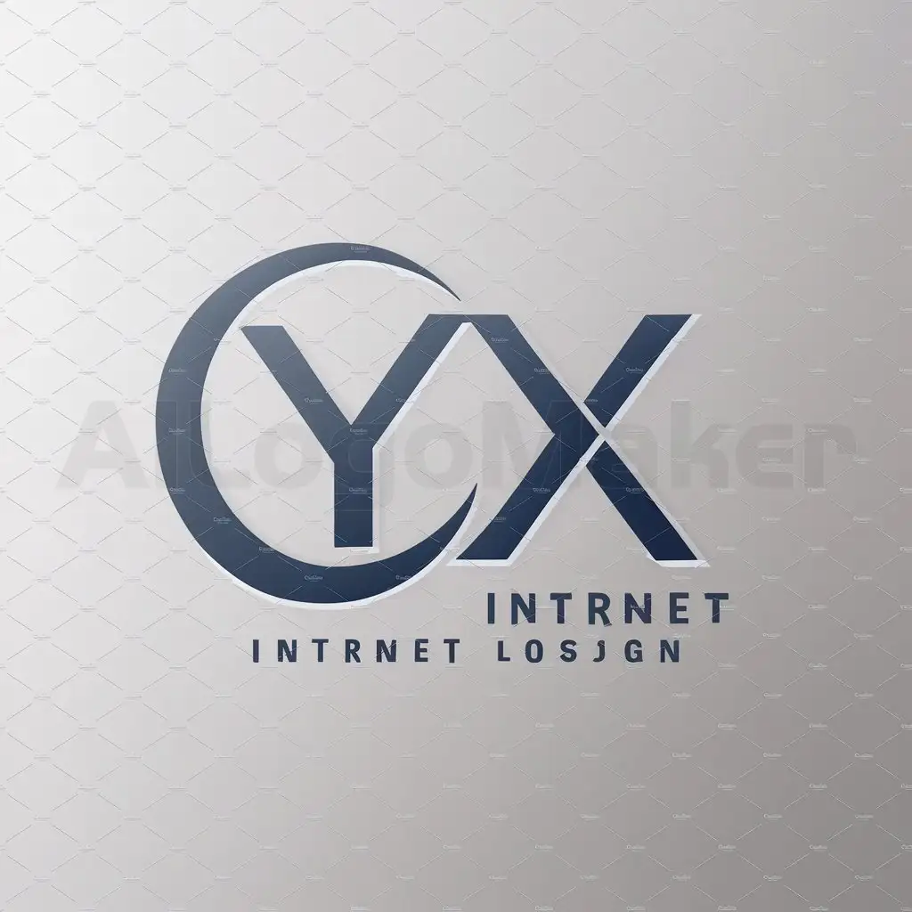 a logo design,with the text "YX", main symbol:moon,Minimalistic,be used in Internet industry,clear background