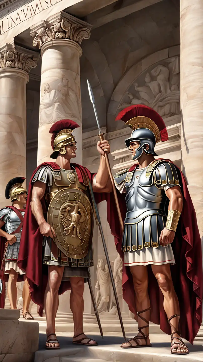 Roman Empire Public Gathering at the Forum