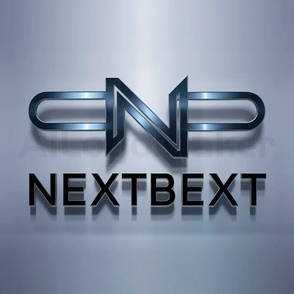 a logo design,with the text "NextBext", main symbol:NextBext,Moderate,be used in Technology industry,clear background