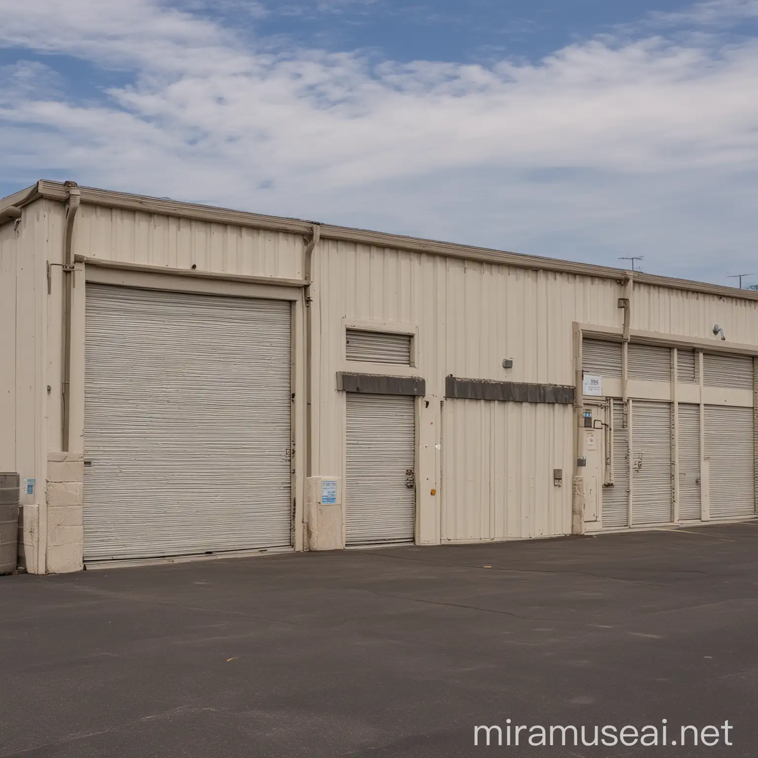 Create a picture of a storage facility in the United States for commercial real estate
