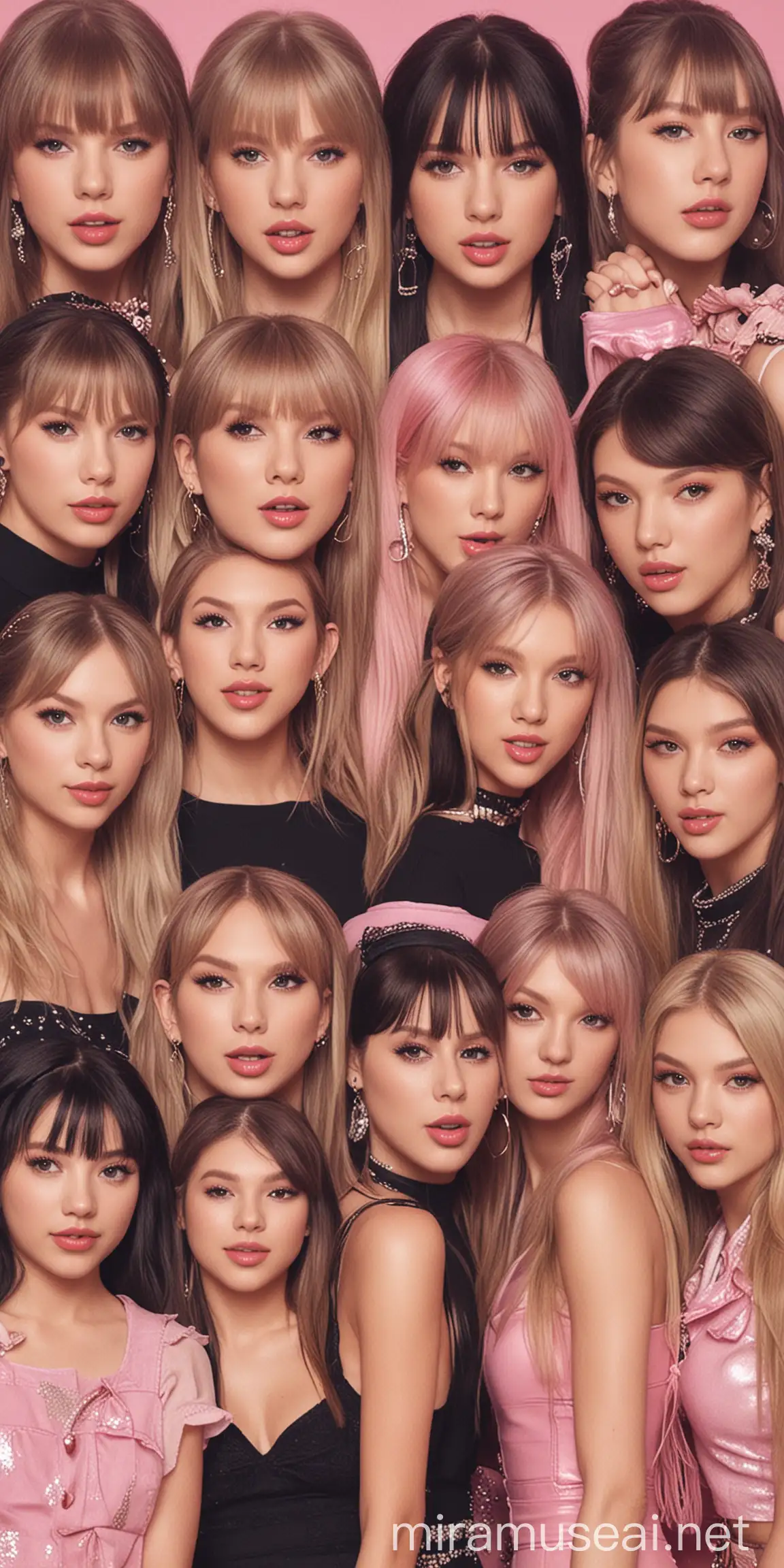 Pop Icon Taylor Swift Poses with KPop Sensation Black Pink