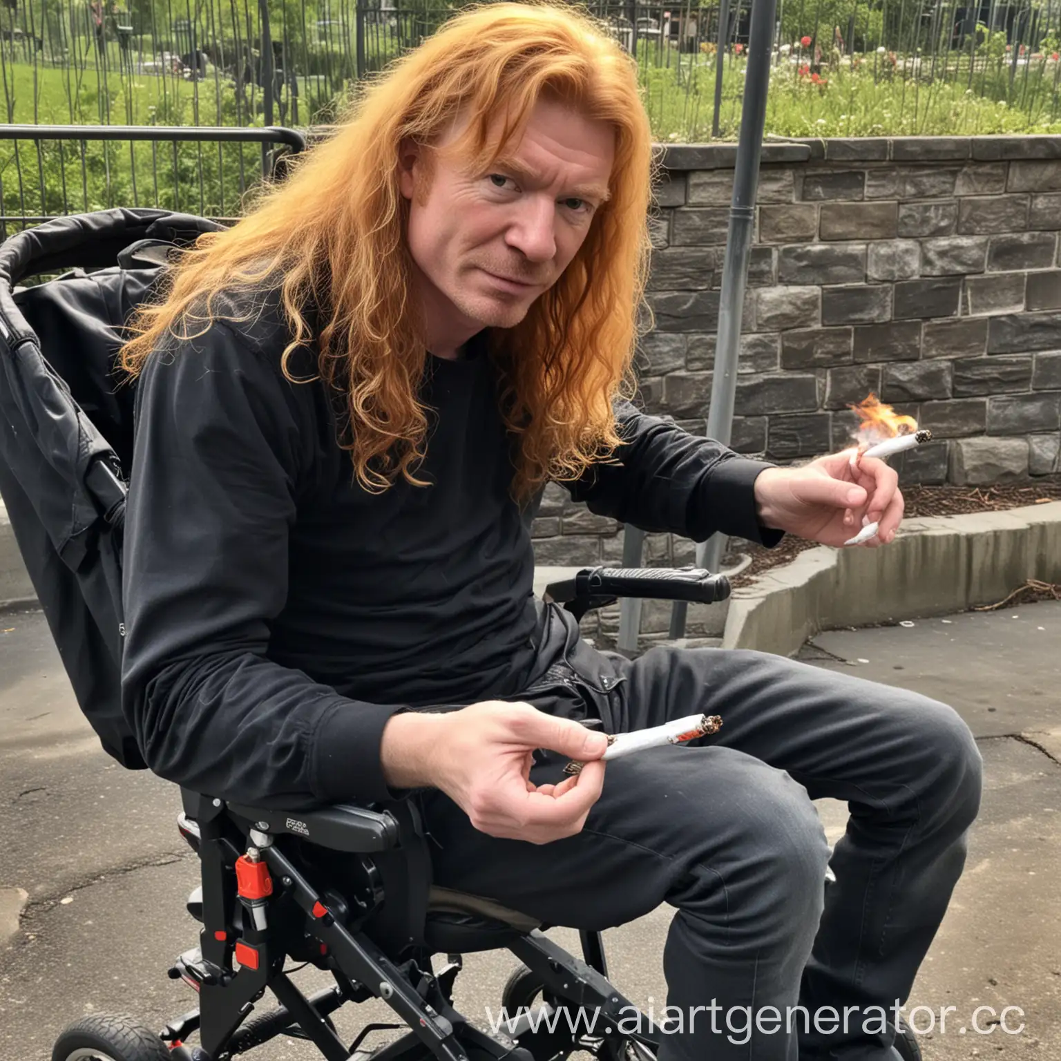 Дэйв Мастейн бросает бычок от сигареты в коляску с ребенком 