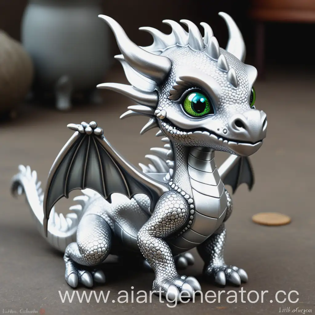 Enchanting-Little-Silver-Dragon-Art-Mystical-Creature-in-a-Moonlit-Forest