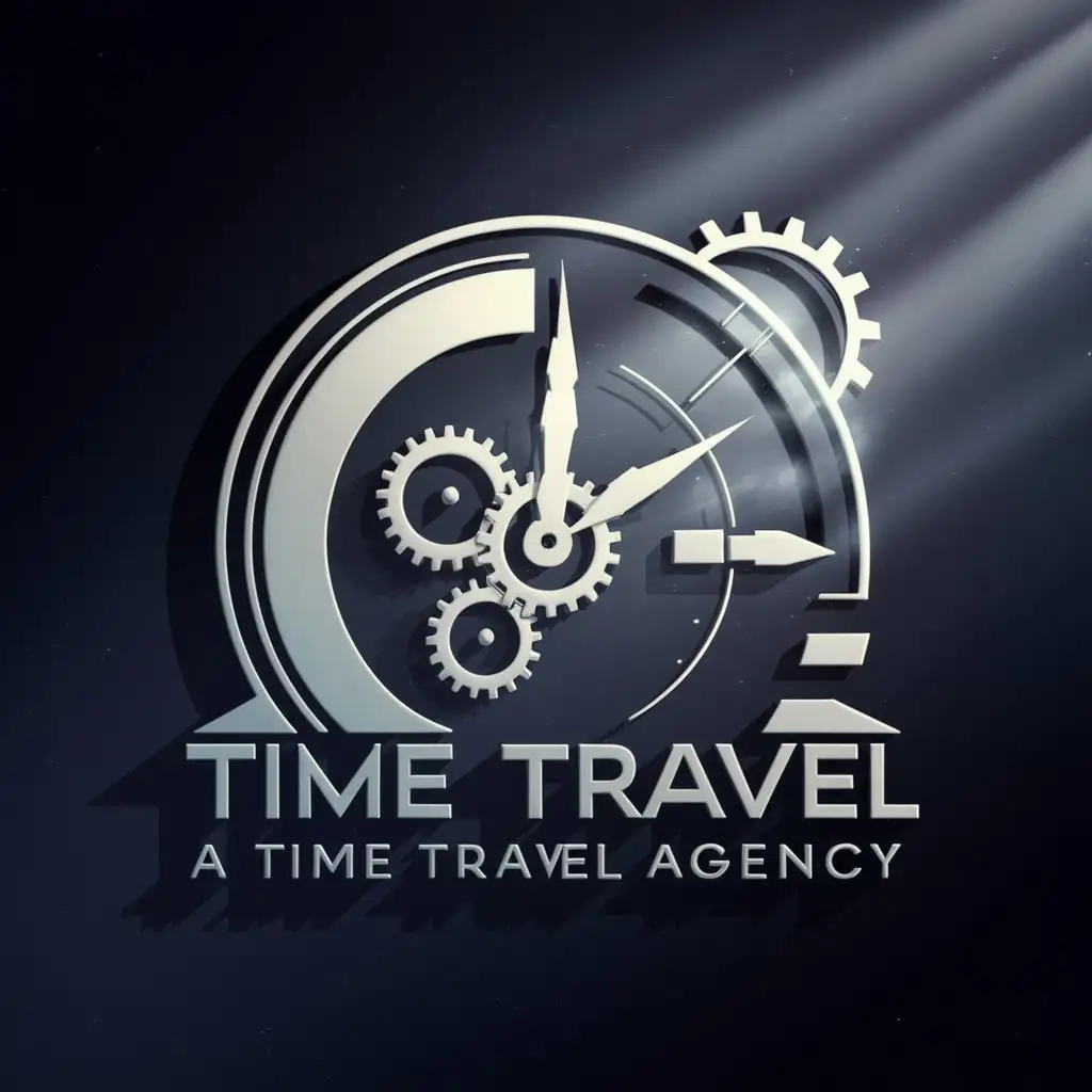 Time travel agency logo