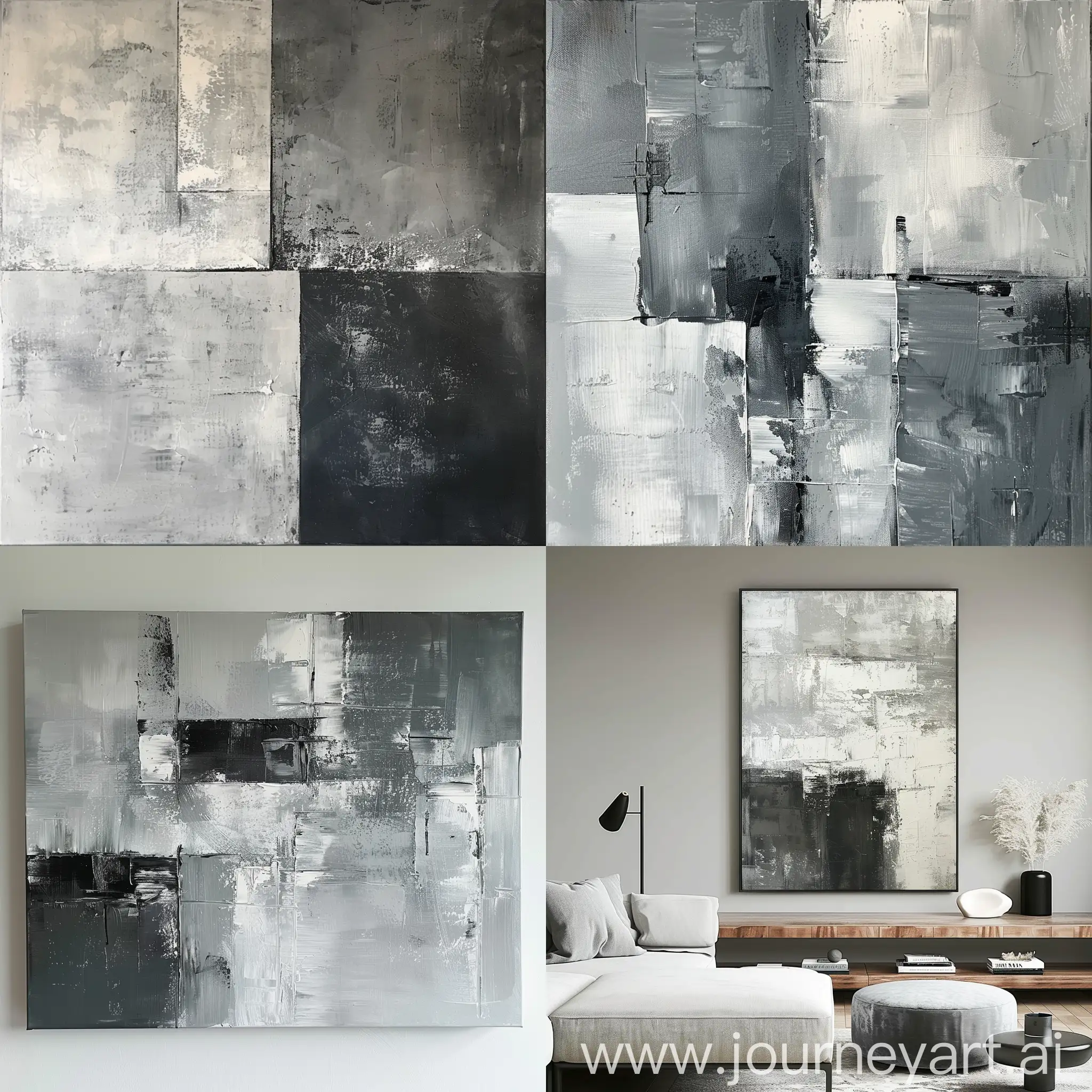 Minimalist-Abstract-Painting-Gray-Tones-for-Interior-Decor