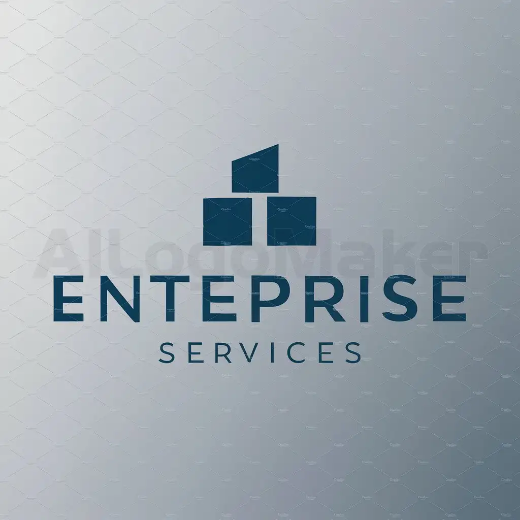 a logo design,with the text "enterprise services", main symbol:enterprise services,Minimalistic,be used in Finance industry,clear background
