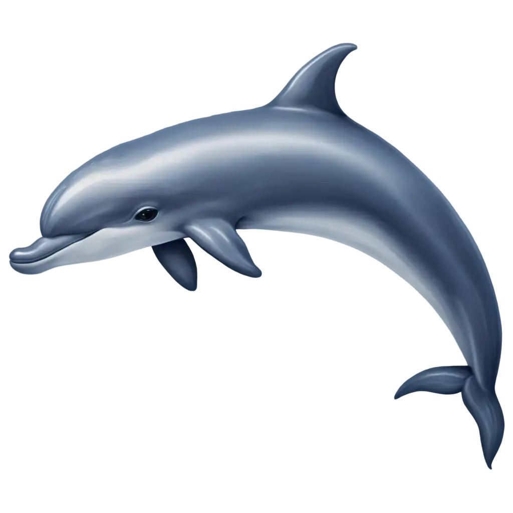 Blue Happy Dolphin