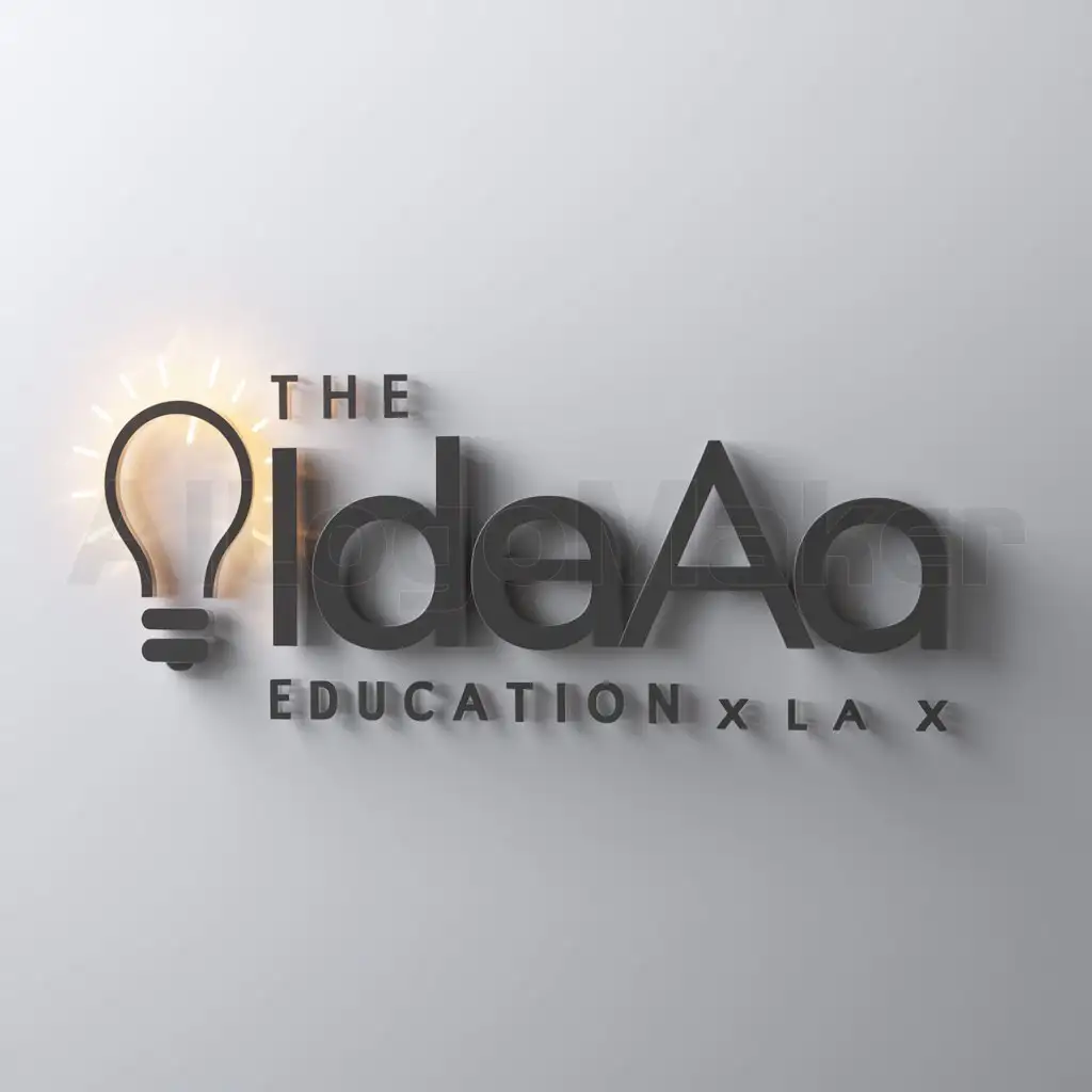 a logo design,with the text "THE IDEA LAB", main symbol:light bulb,Minimalistic,be used in education industry,clear background