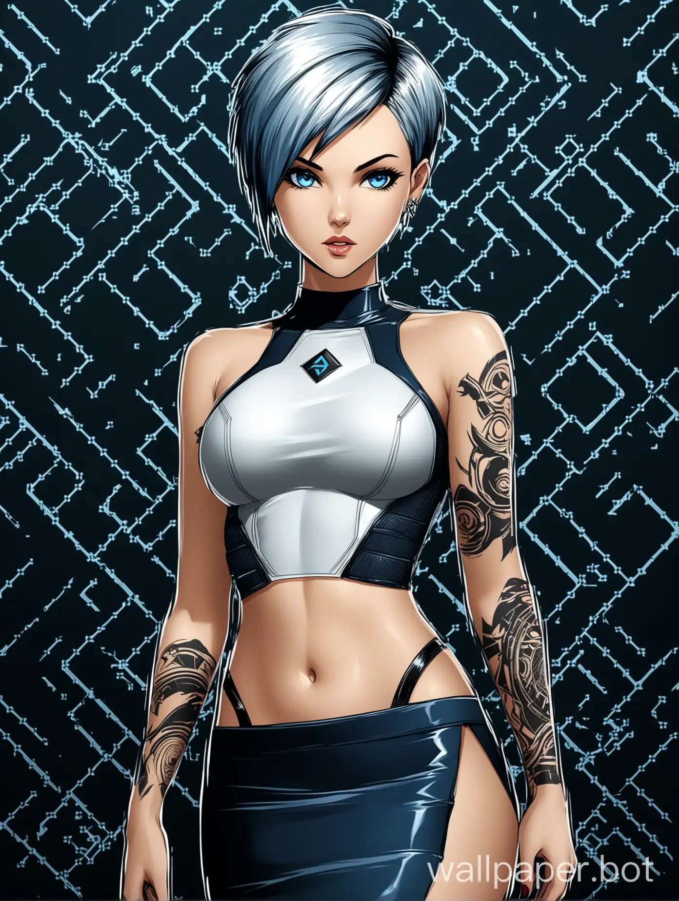 Sultry-Anime-Female-Character-with-Vibrant-Blue-Hairstyle-Seductive-and-Edgy-Wallpaper-Inspired-by-XXX-Return-of-Xander-Cage