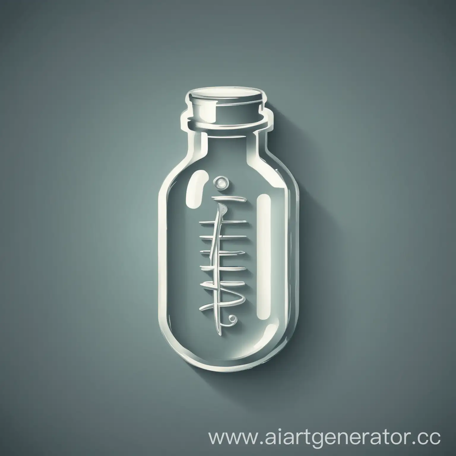 Medical-Vial-Icon-for-Injection-in-Flat-Design