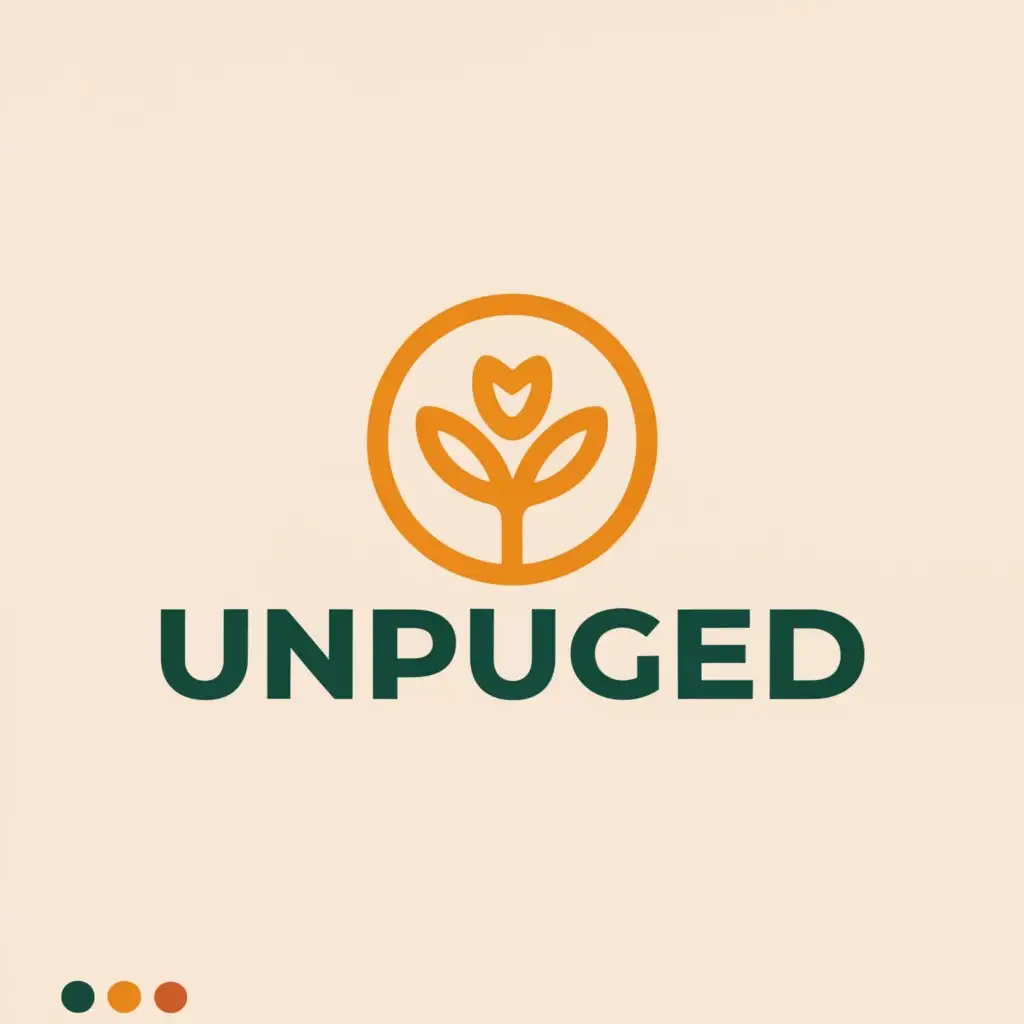 a logo design,with the text "unplugged", main symbol:nature scene unplugged,Moderate,clear background
