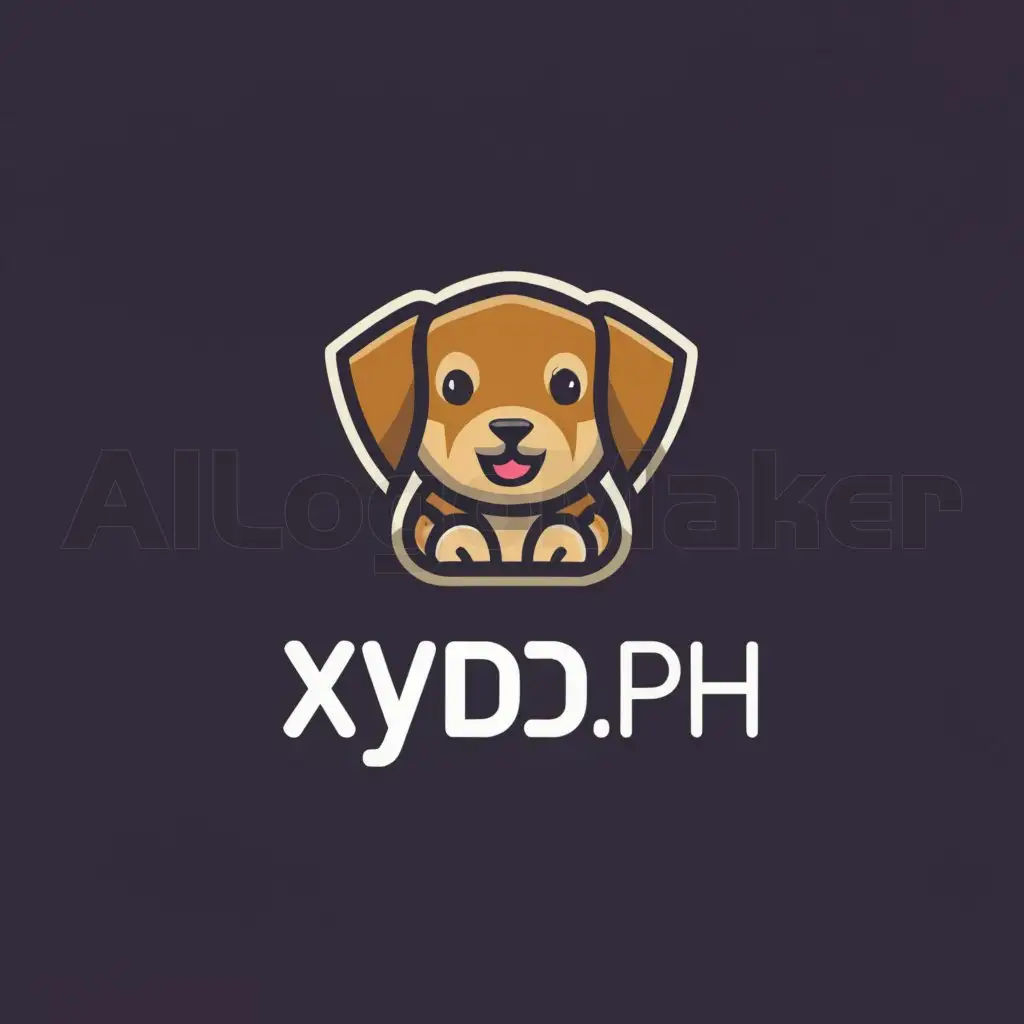 LOGO-Design-For-XYDDph-Cute-Puppy-Emblem-on-a-Clear-Background