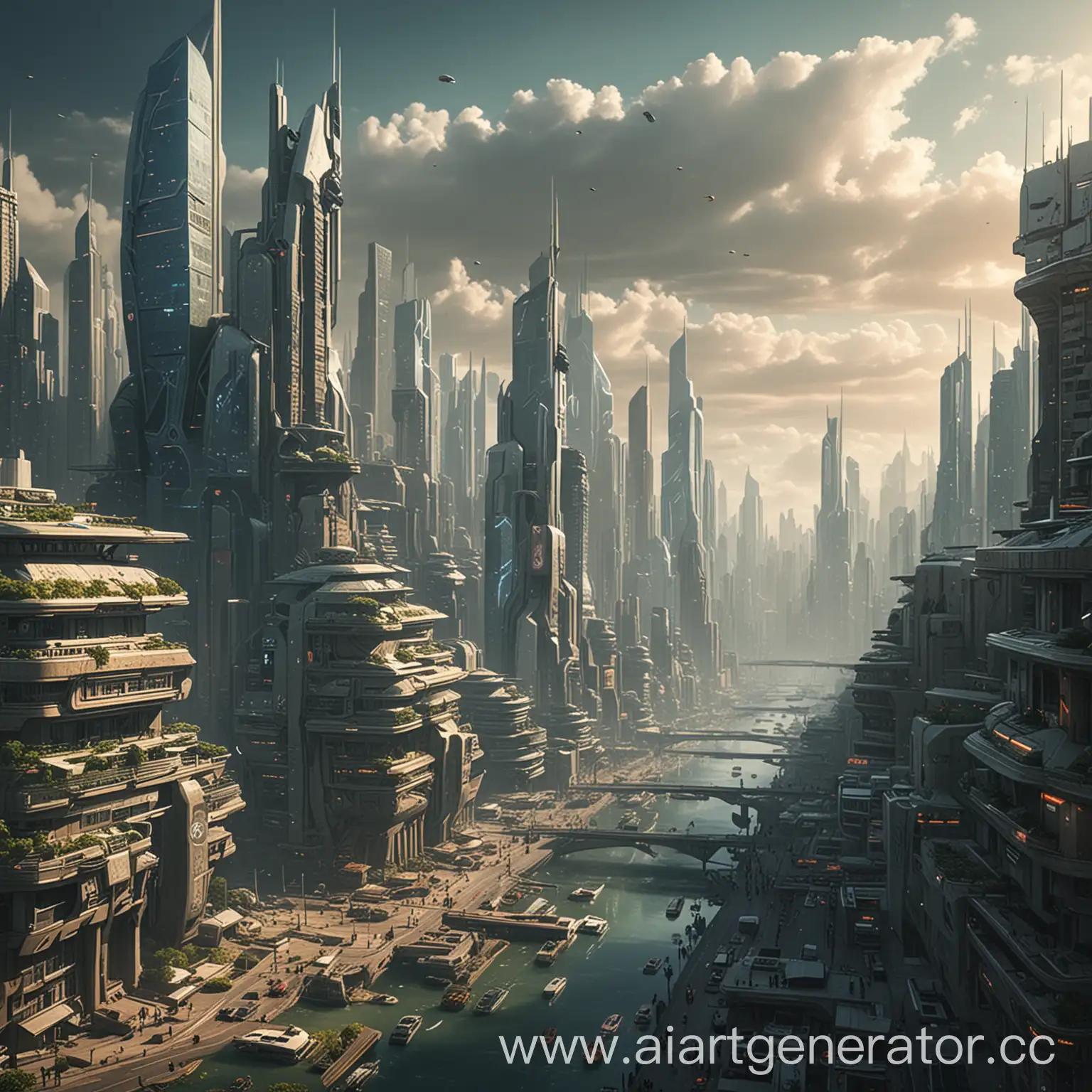 Город 2080 году без название