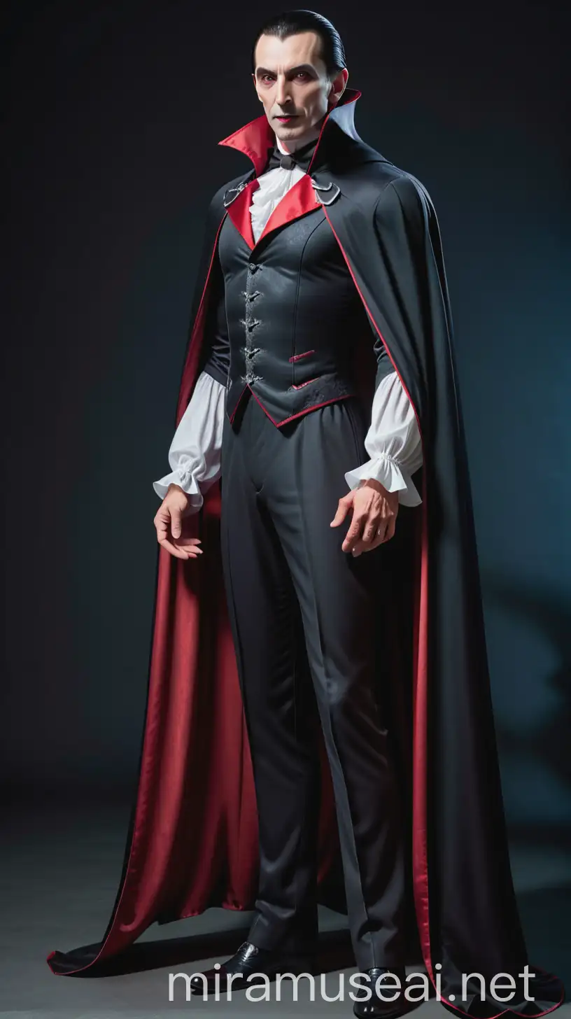 Right facing Dracula with full body