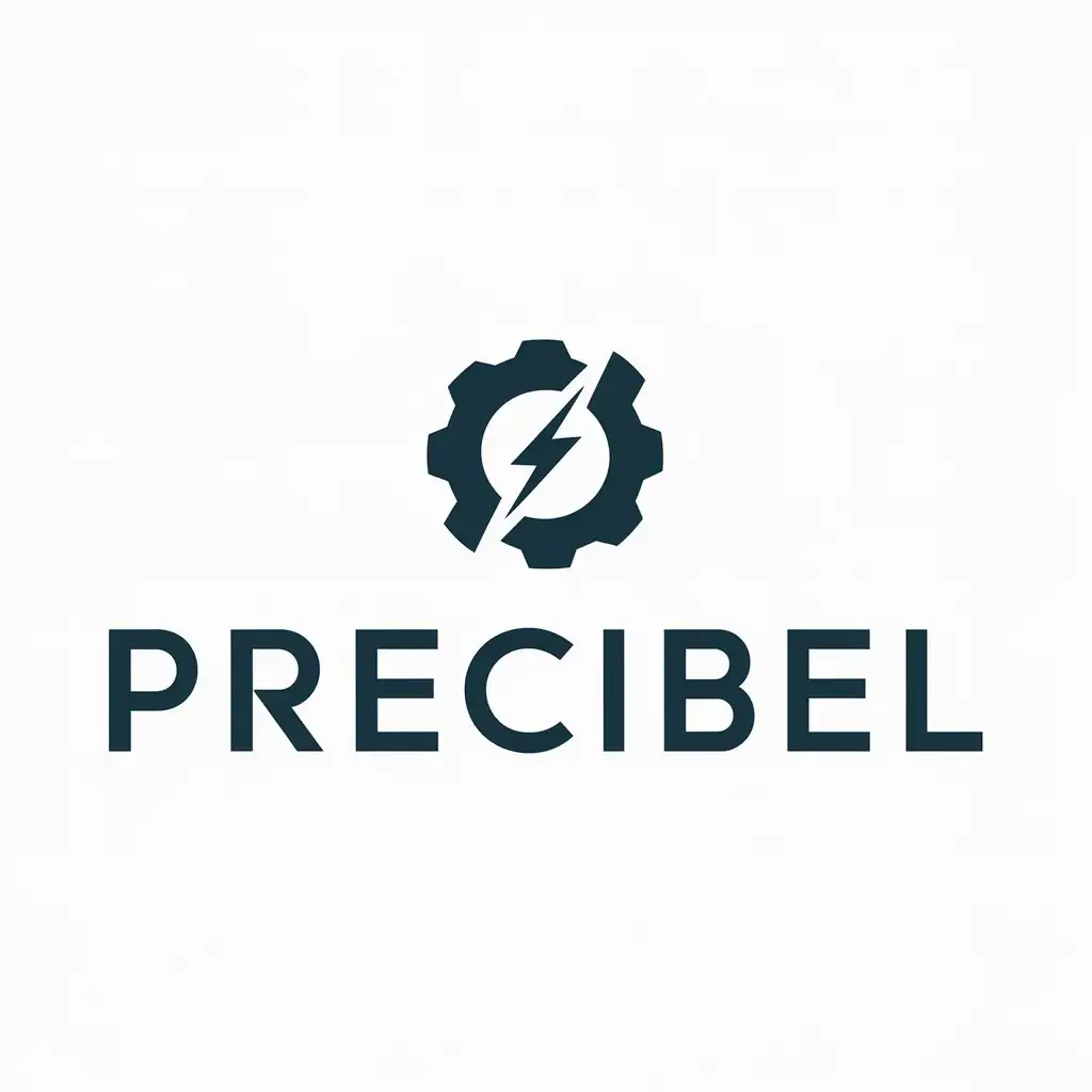 create a logo for precibel to with an icon for innovation in precision engineering
