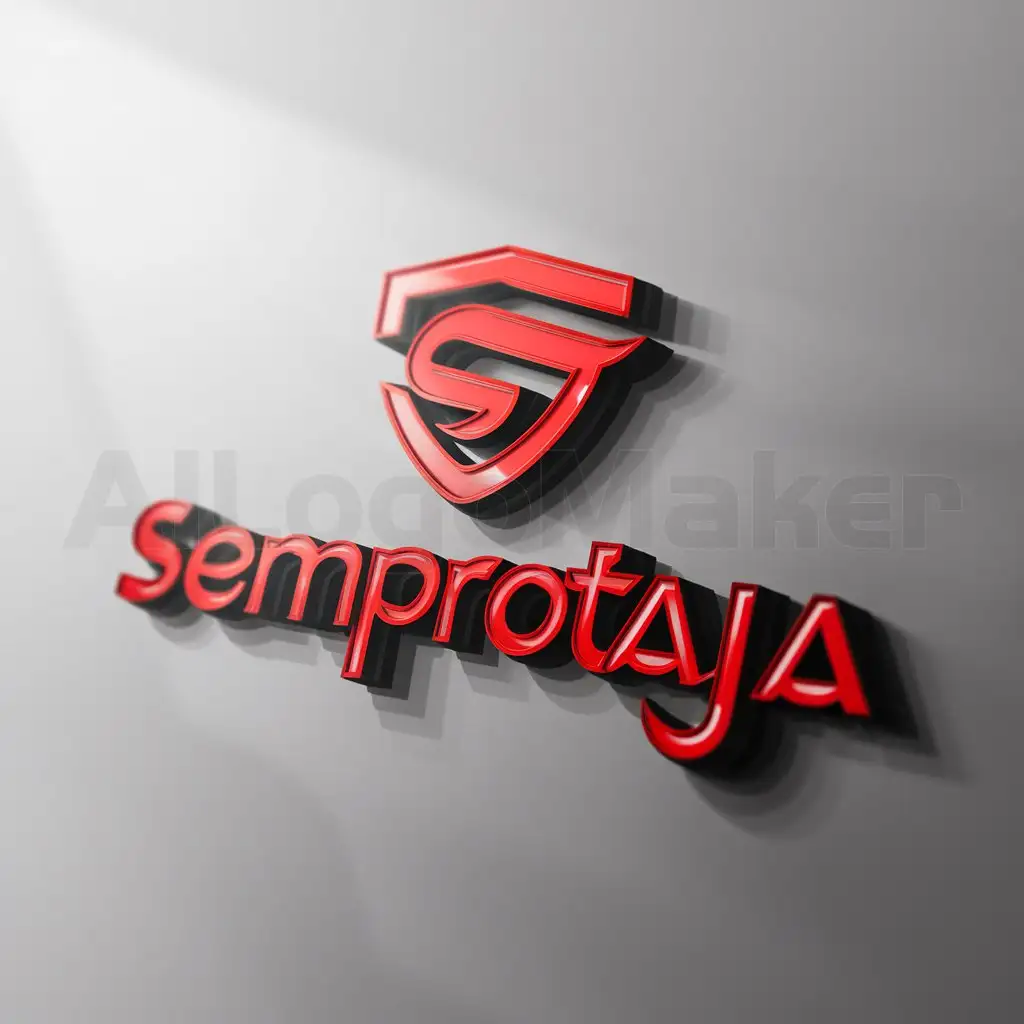 a logo design,with the text "semProtaja", main symbol:Grafiti,Moderate,clear background