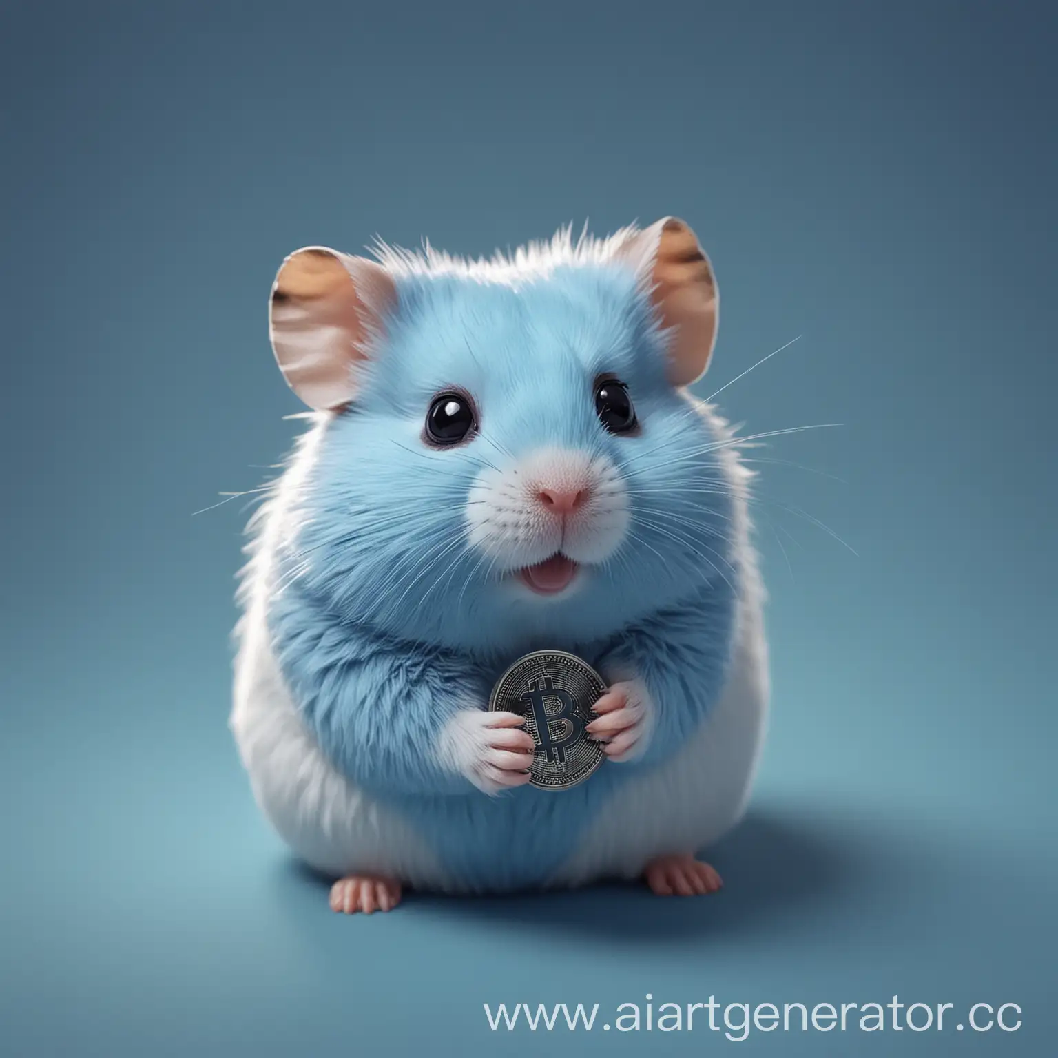Cryptocurrency-Hamster-in-Blue-Tone