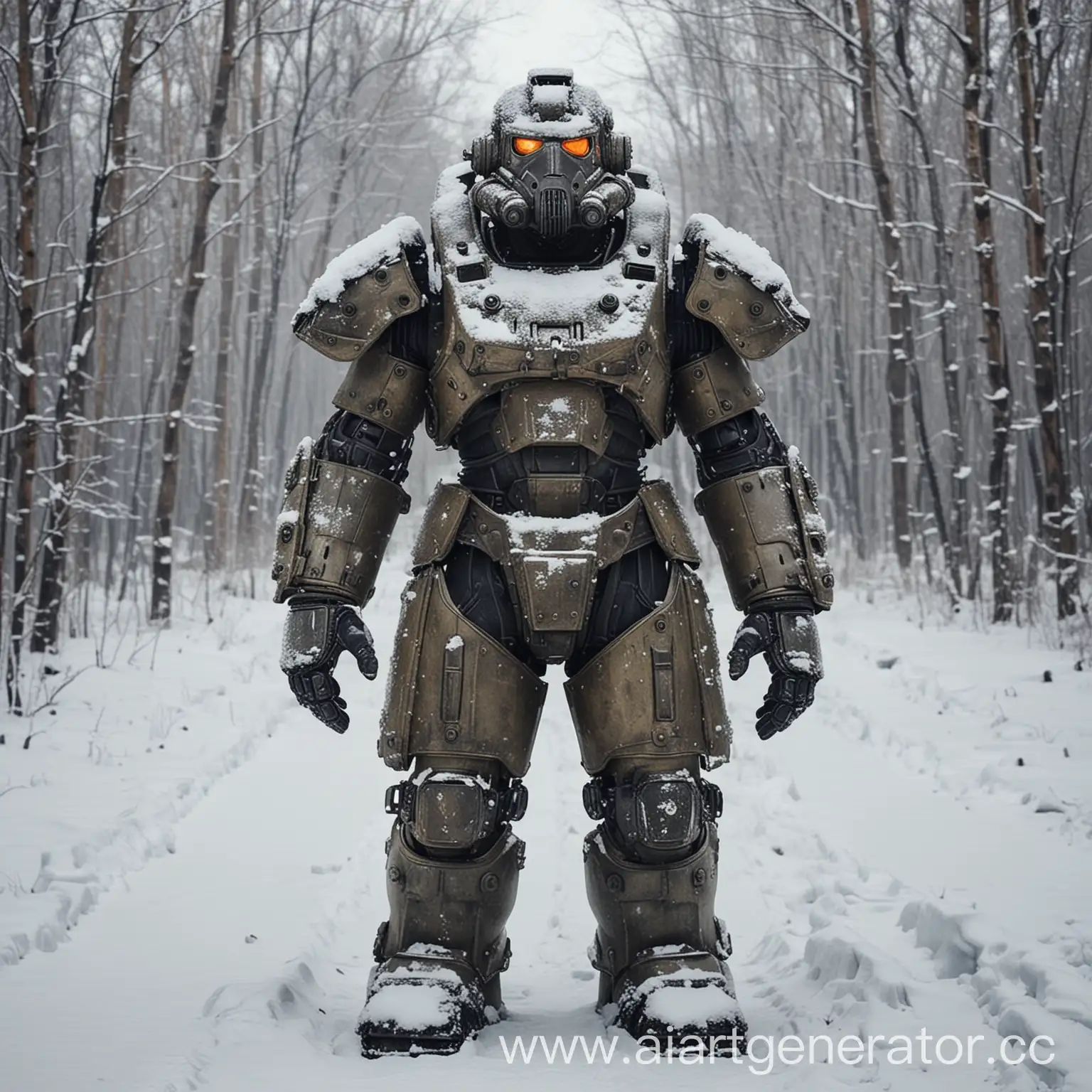 Russian power armor in winter