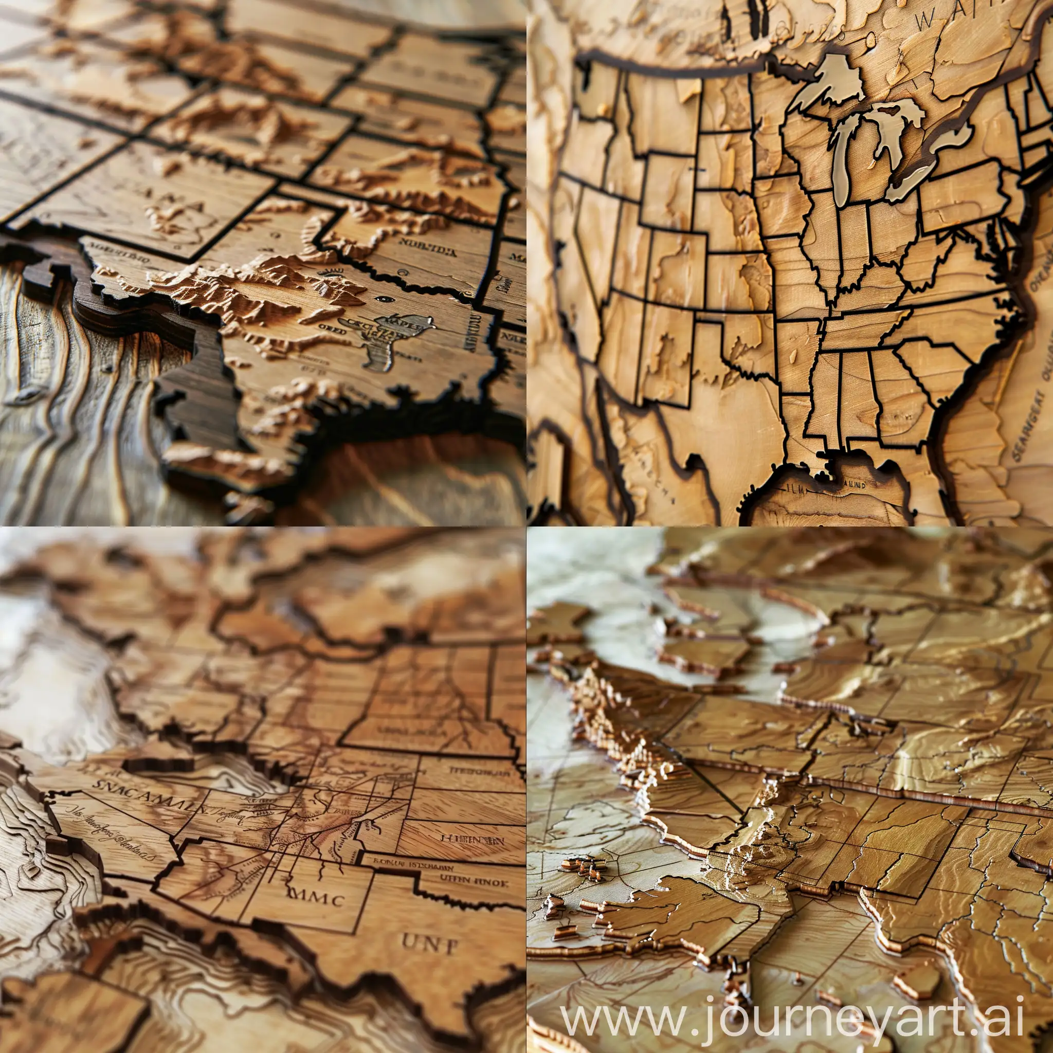 Wooden-United-States-Map-in-Light-Brown-Tones