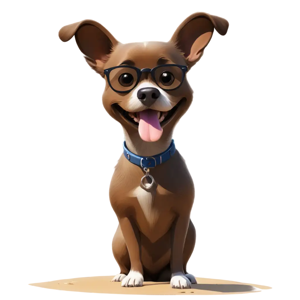 Caricature-Dog-on-the-Beach-HighQuality-PNG-Image-for-Whimsical-Digital-Art