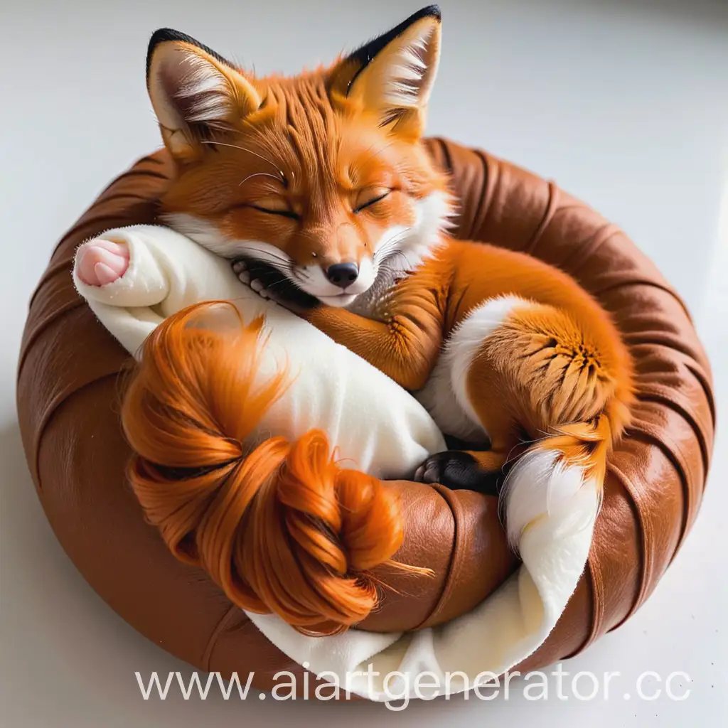 Cozy-Ginger-Fox-Curled-Up-in-Ear