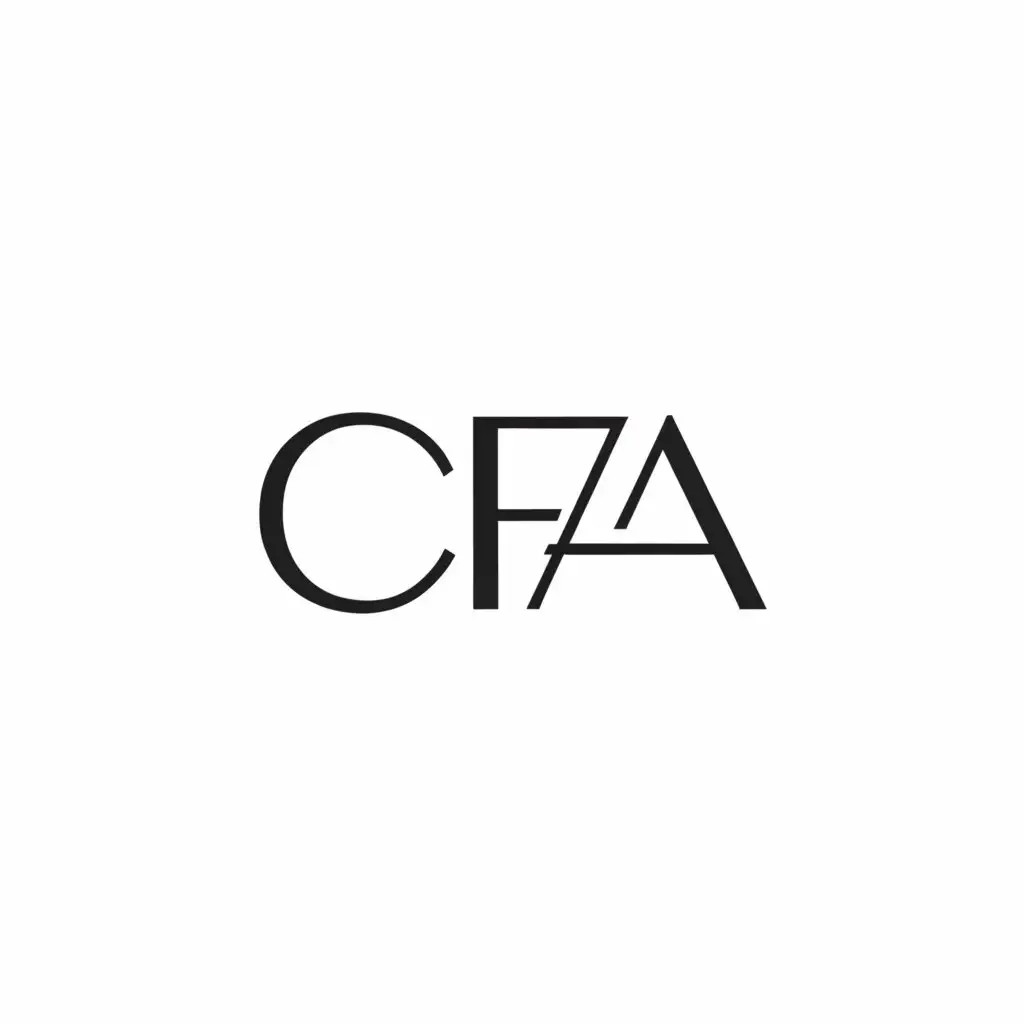 a logo design,with the text 'CFA', main symbol:CFA,Make-it-bold,be used in Fashion industry,clear background