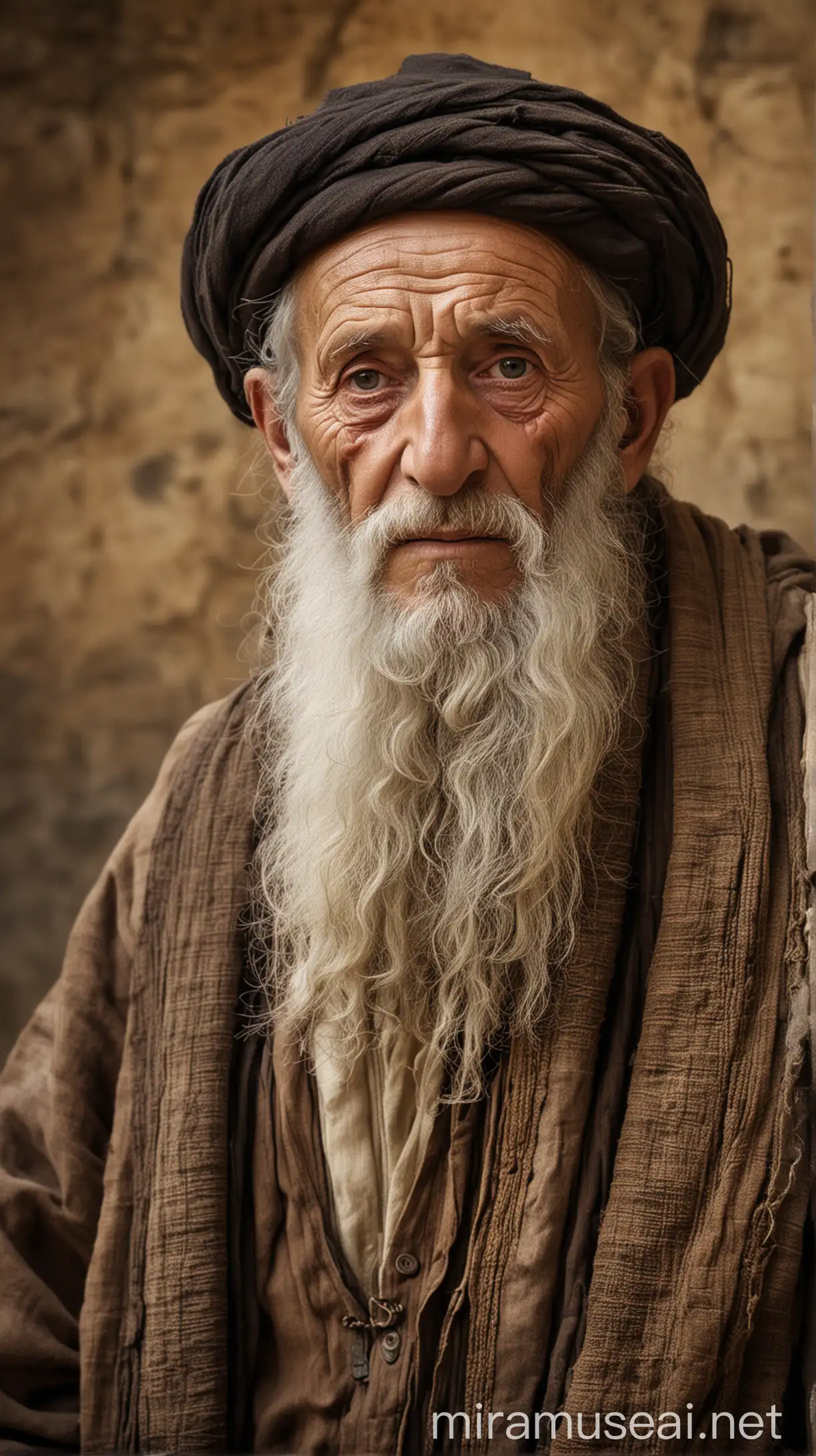Elderly Jewish Man in Ancient Setting