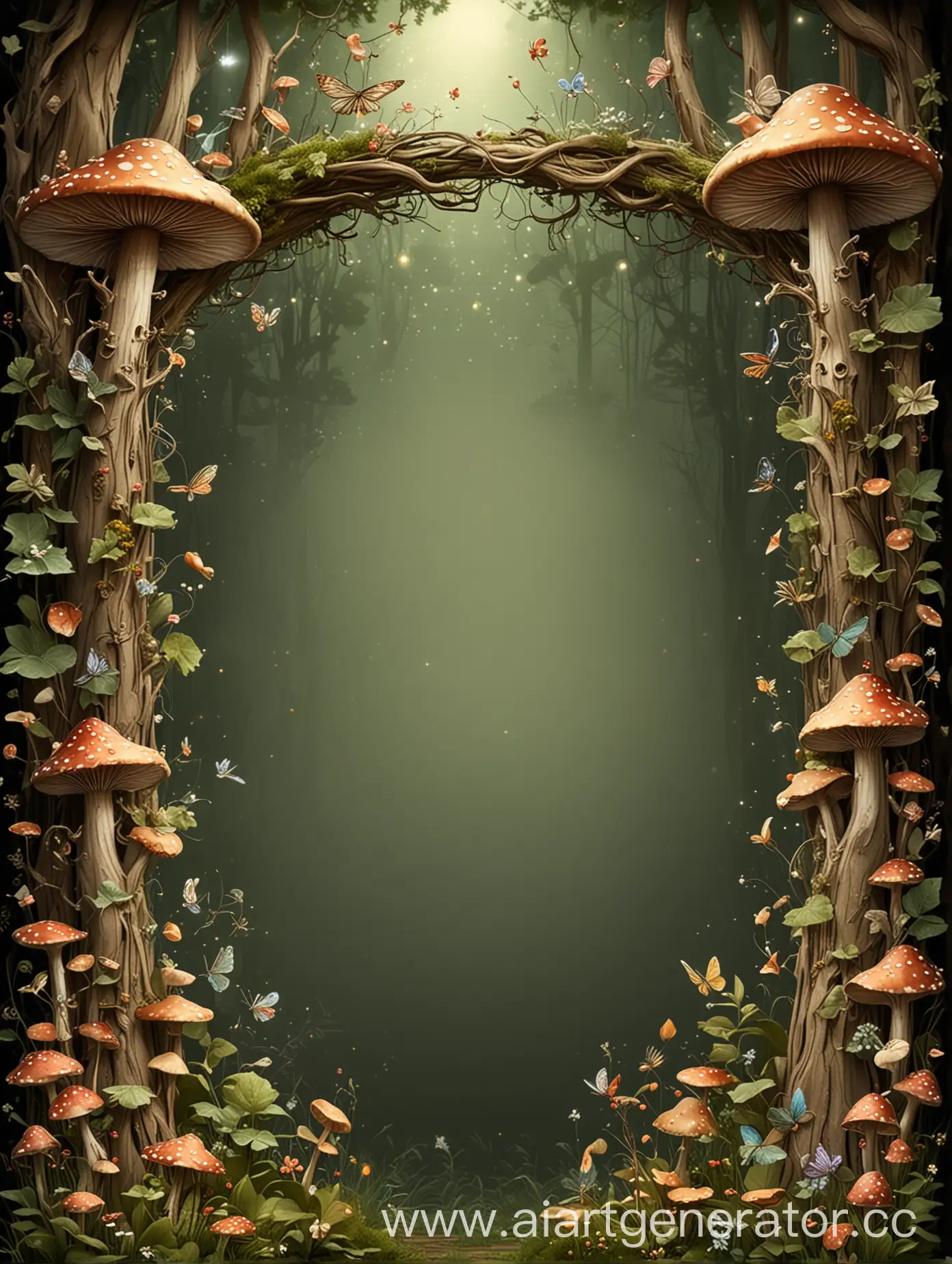 Enchanted-Forest-Invitation-Frame-with-Twinkling-Fairies-and-Mushrooms