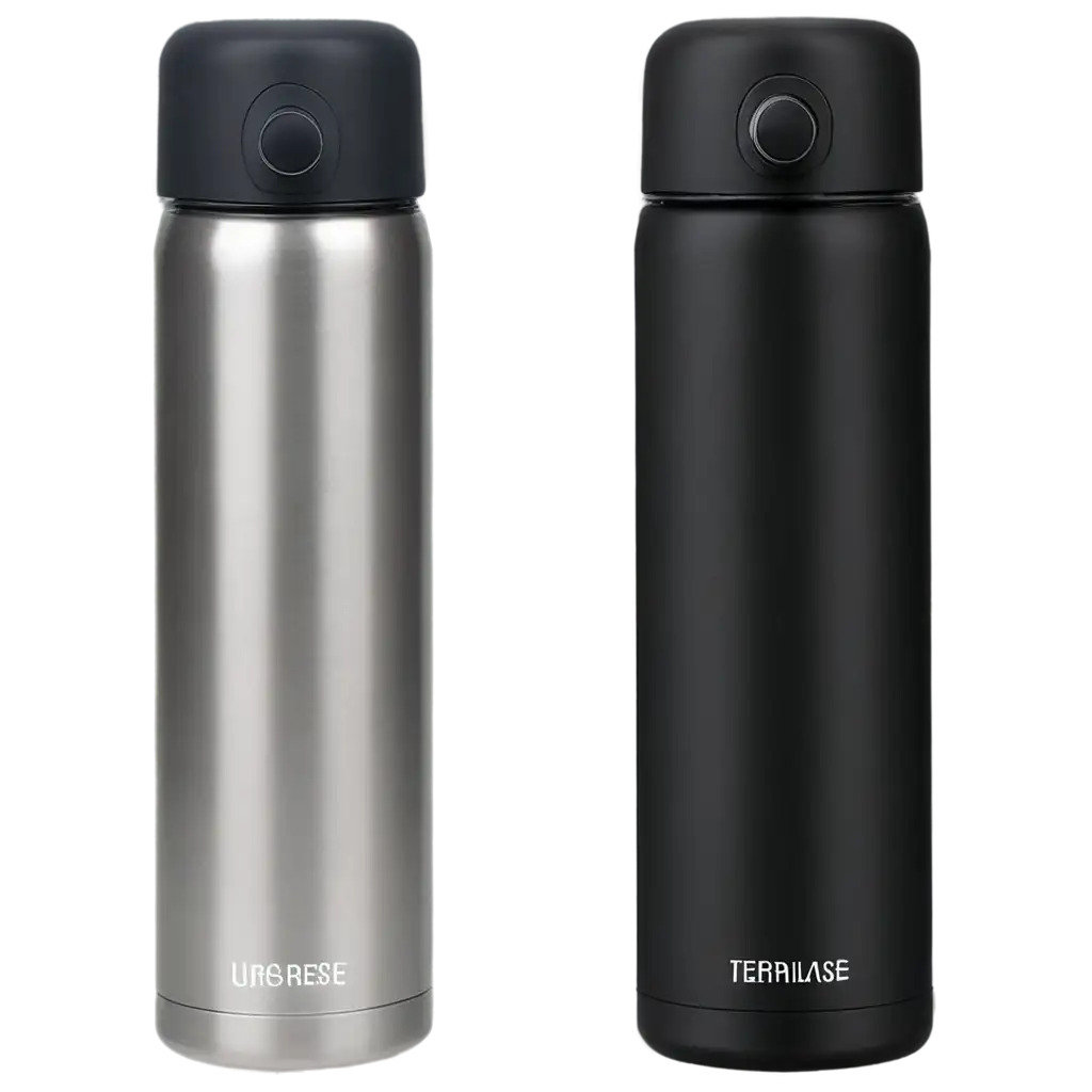 HighQuality-PNG-Image-Stainless-Steel-LED-Temperature-Display-Water-Bottle-in-Black