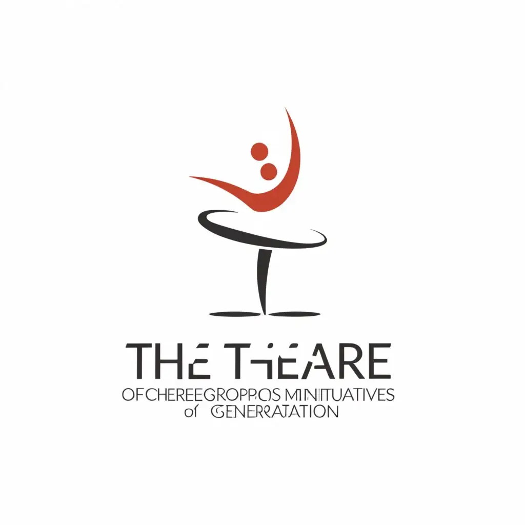 a logo design,with the text "The theater of choreographic miniatures of Generation", main symbol:dancer,Minimalistic,be used in Sports Fitness industry,clear background