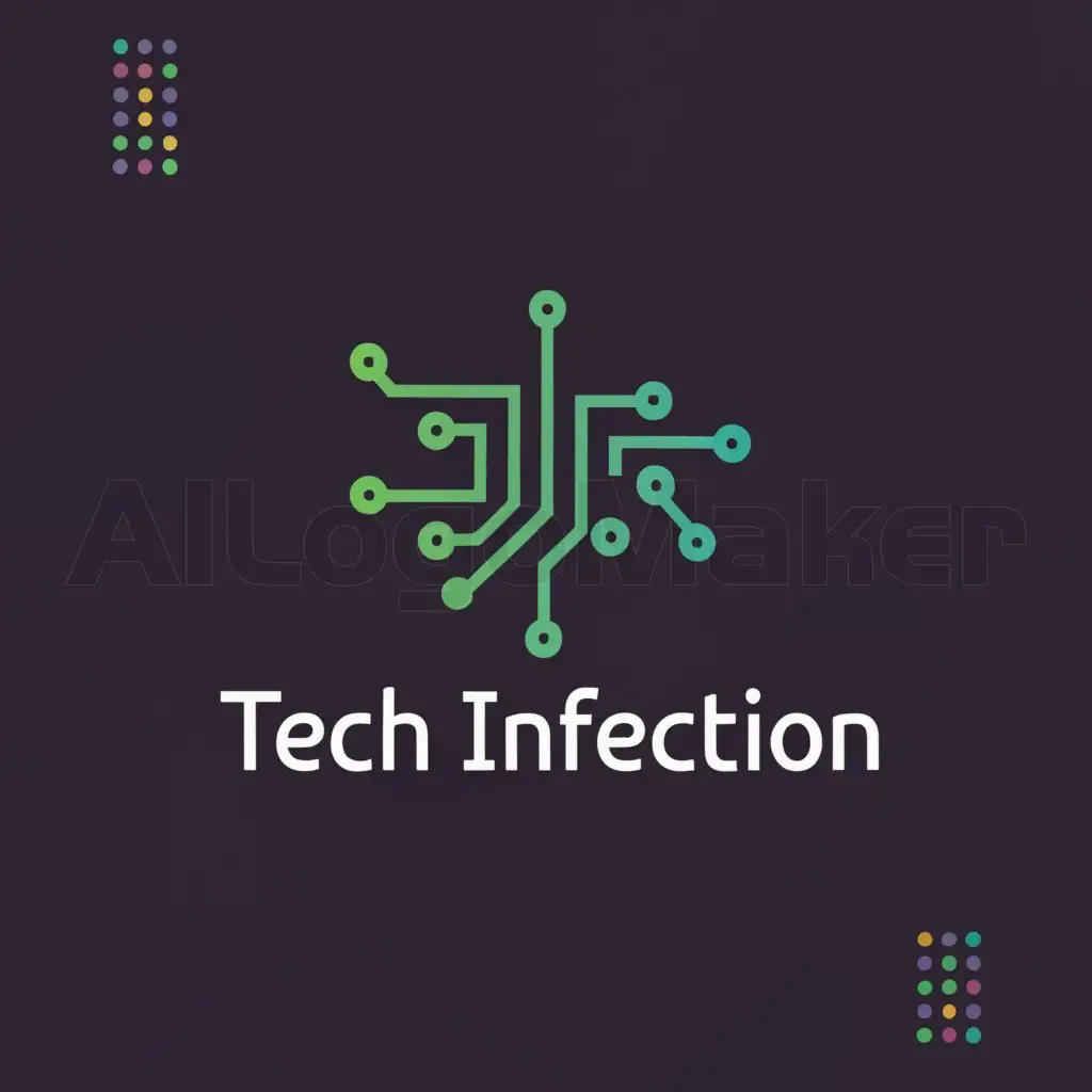 a logo design,with the text "Tech Inflection", main symbol:Silicon chip with the letter TI for technology Inflection. Connect T and I with circuits,Moderate,be used in Technology industry,clear background