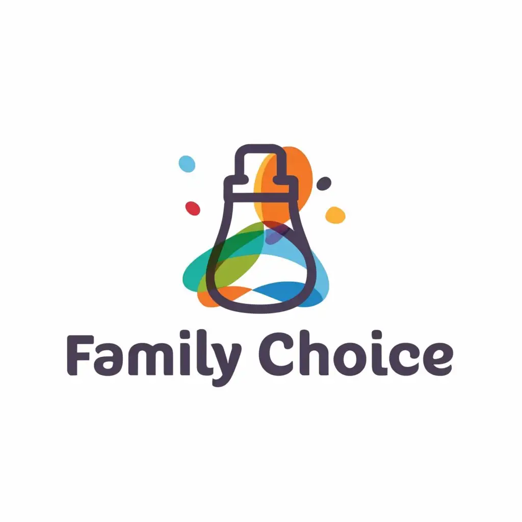 a logo design,with the text "Family Choice ", main symbol:Flavourd drink ,Moderate,clear background