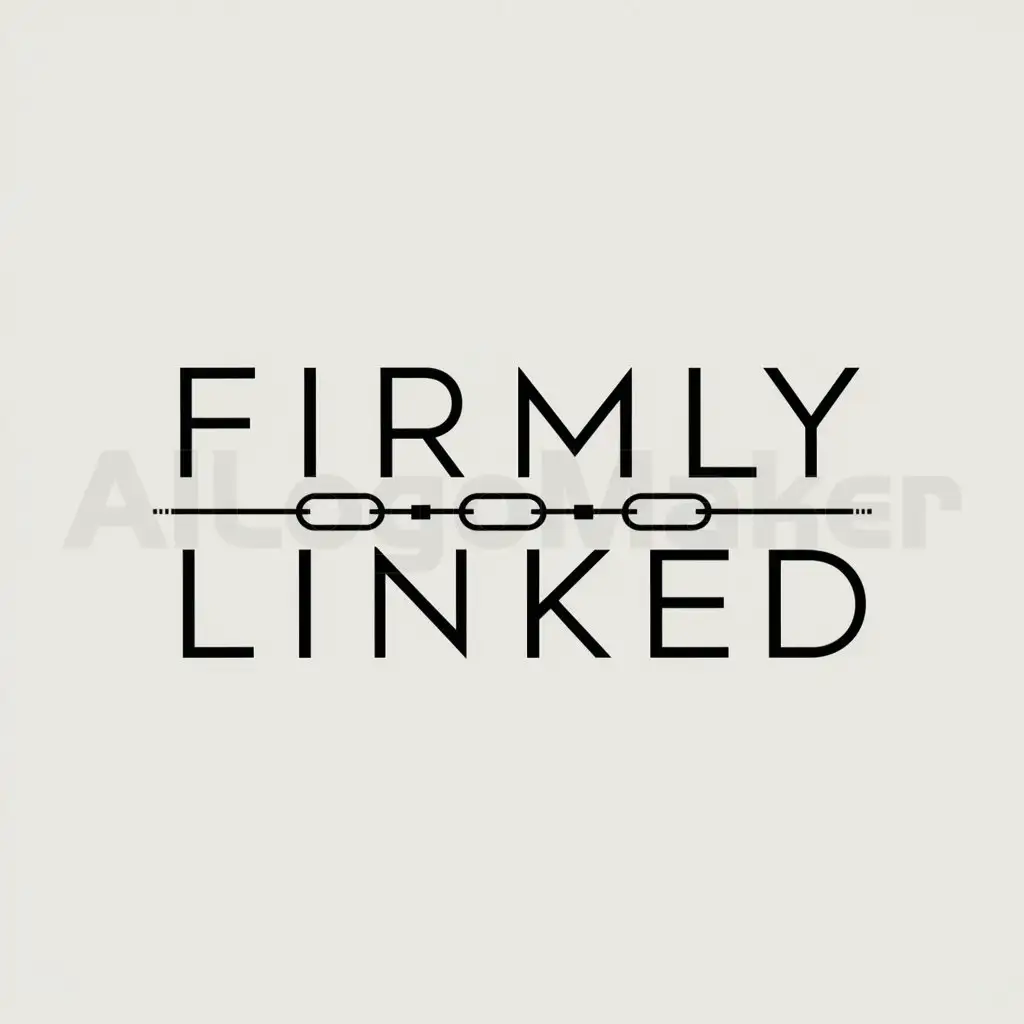 LOGO-Design-for-Firmly-Linked-Minimalistic-Chain-Symbol-on-Clear-Background