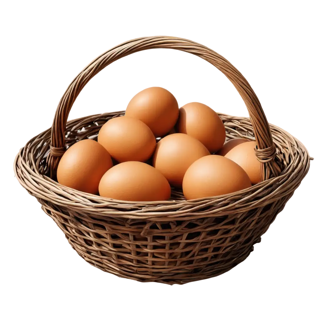 Vibrant-Cartoon-Eggs-in-a-Basket-Delightful-PNG-Illustration-for-Easter-Celebrations-and-Beyond