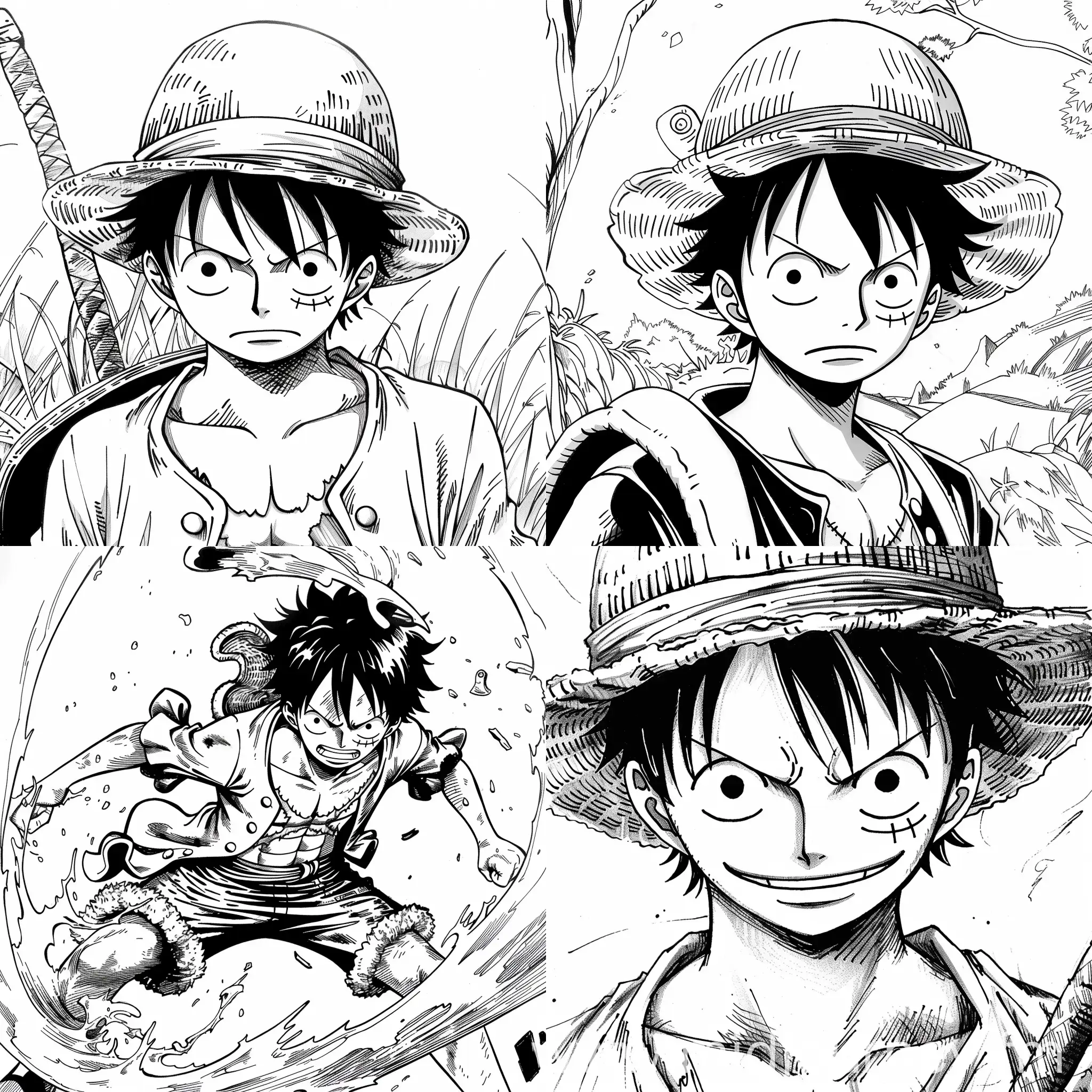 One Piece Coloring Book Luffy Version 6 AR 11 No 61199 JourneyArt