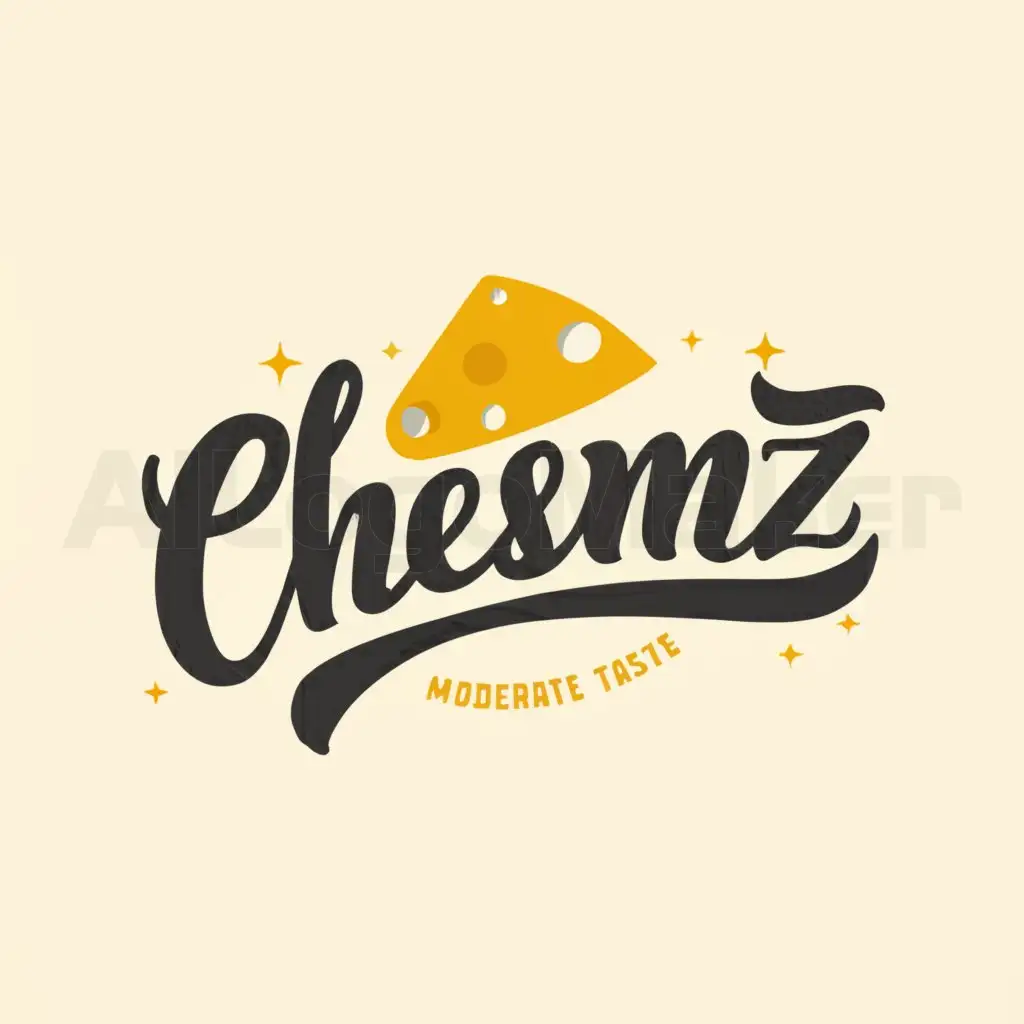 a logo design,with the text "Cheesemiz ", main symbol:Unique Cheese ,Moderate,clear background