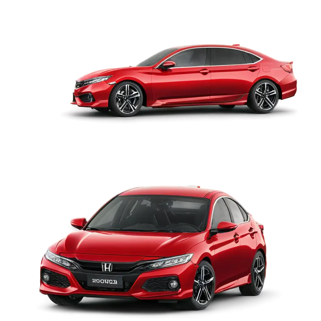Vibrant-Red-Honda-Car-PNG-HighQuality-Image-for-Diverse-Applications