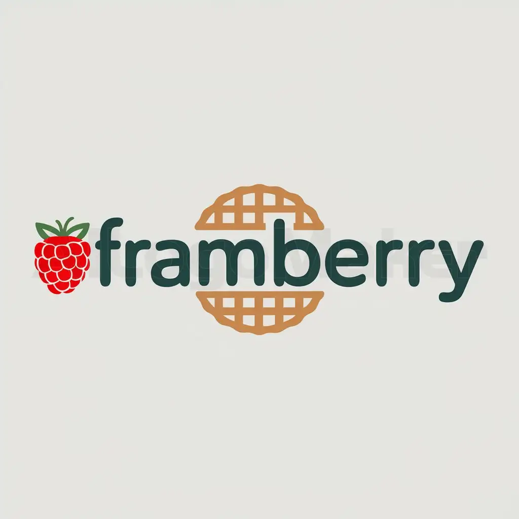 a logo design,with the text "Framberry", main symbol:galleta or a raspberry,Moderate,be used in galletas industry,clear background