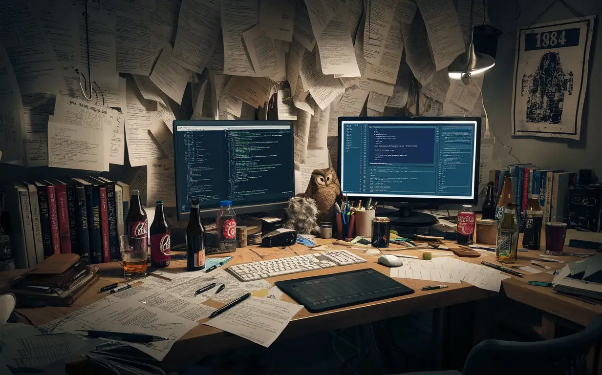 Creative-Web-Programmers-Desk-with-Chaos-and-Inspiration