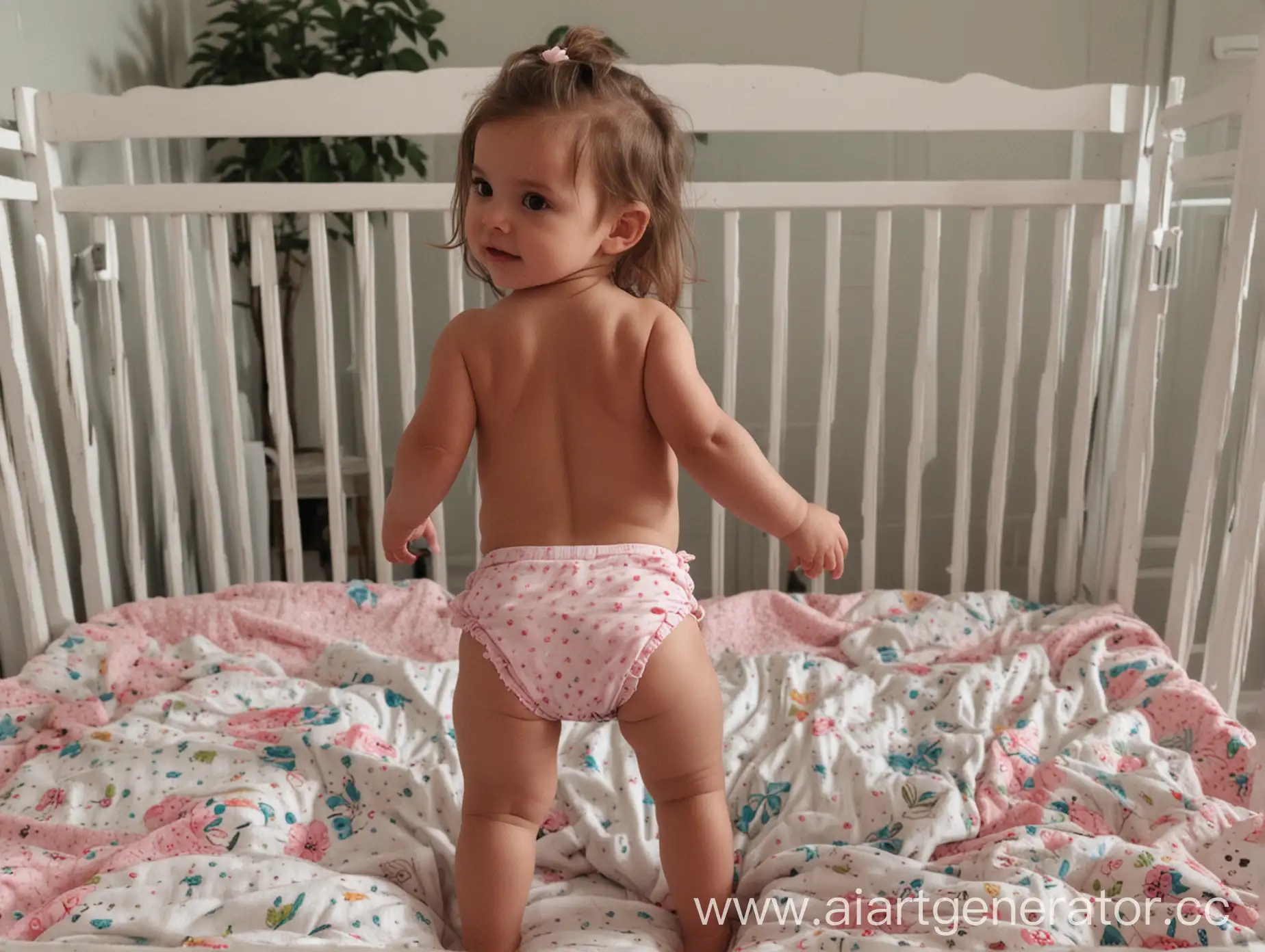 Infant-Girl-Playfully-Reveals-Her-Curiosity-from-Crib
