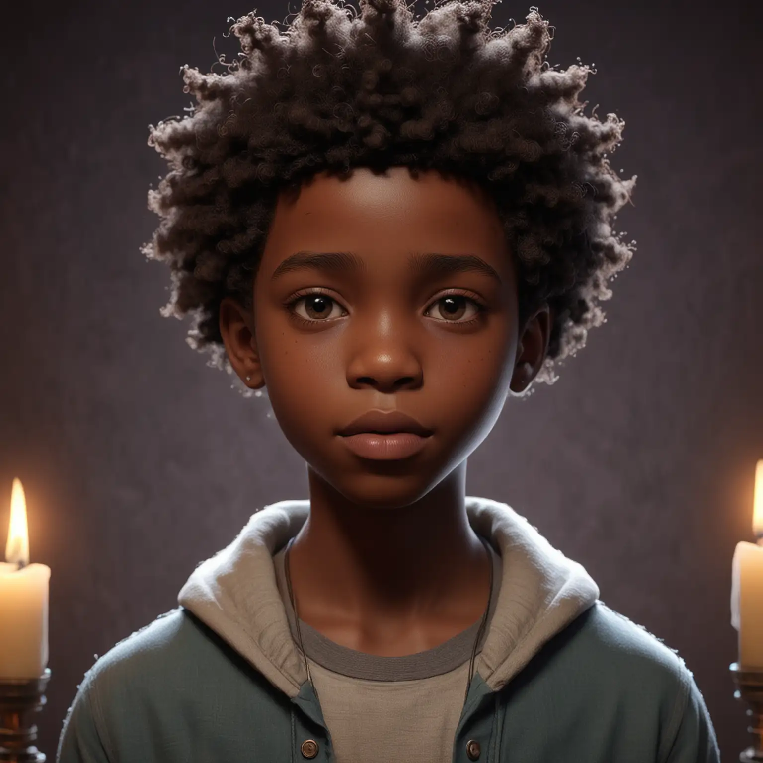 African American Boy in ARCANEInspired Stylized 3D Animation